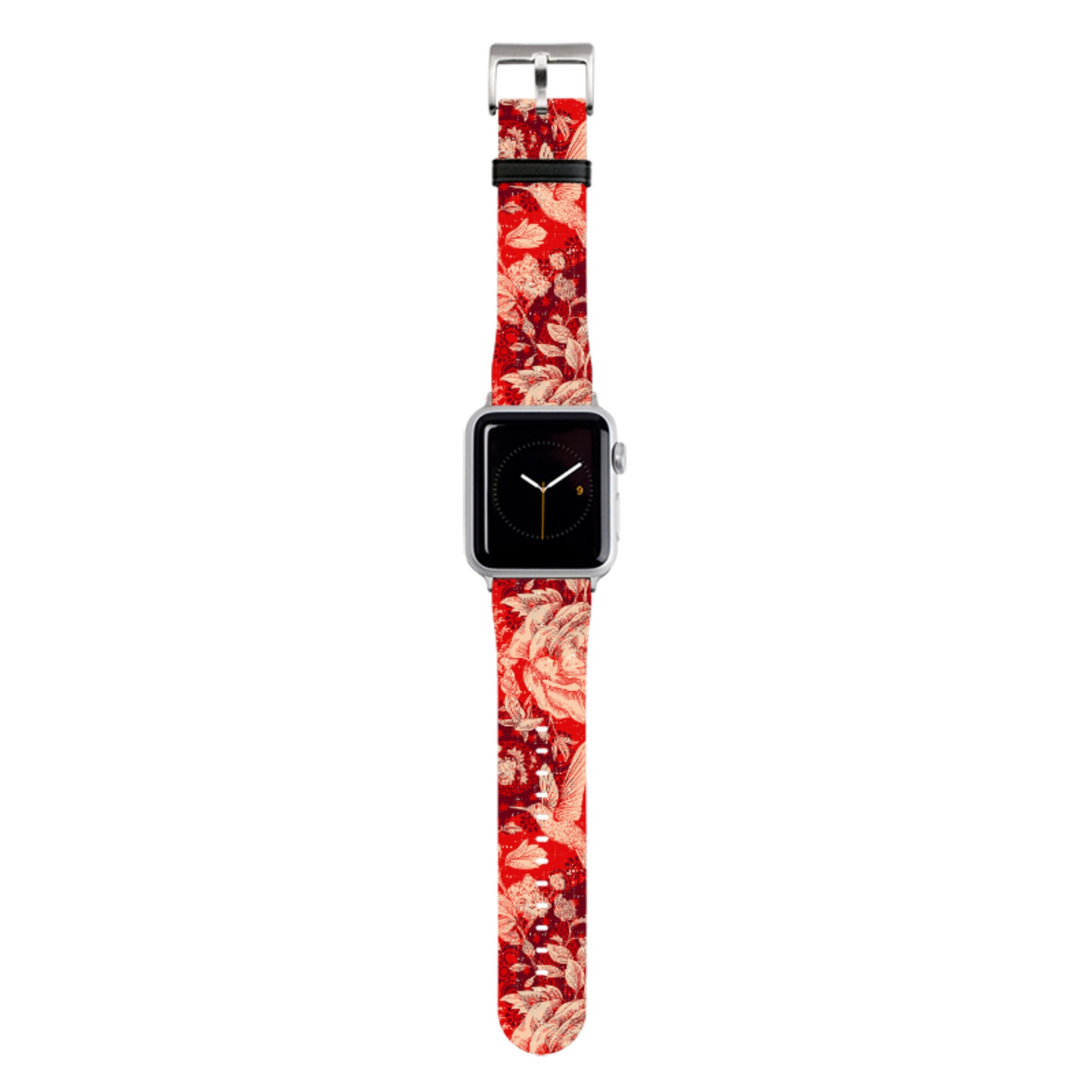 Red Peonies Apple Watch Strap