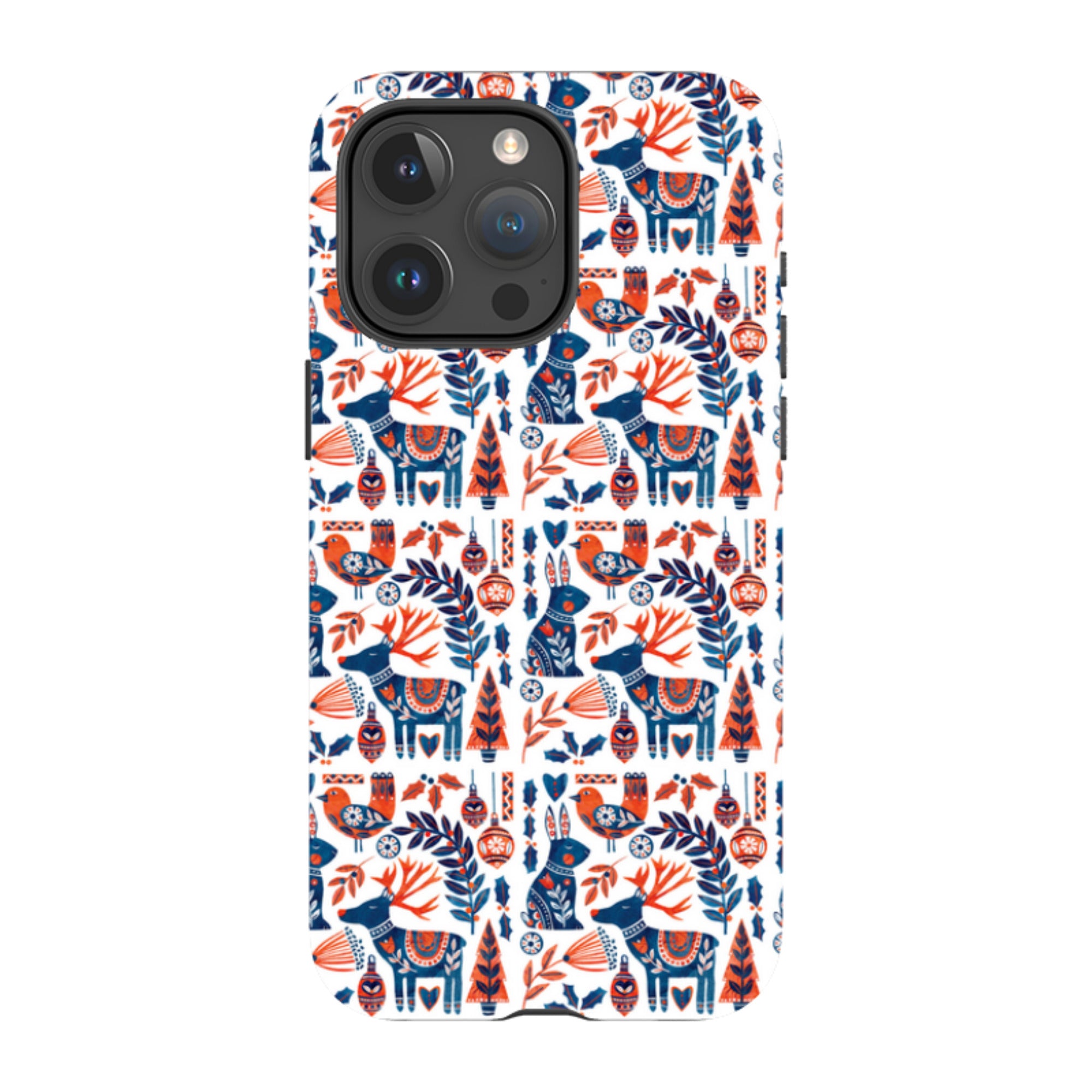 iPhone Tough Case - Scandi Animals By Tracey English