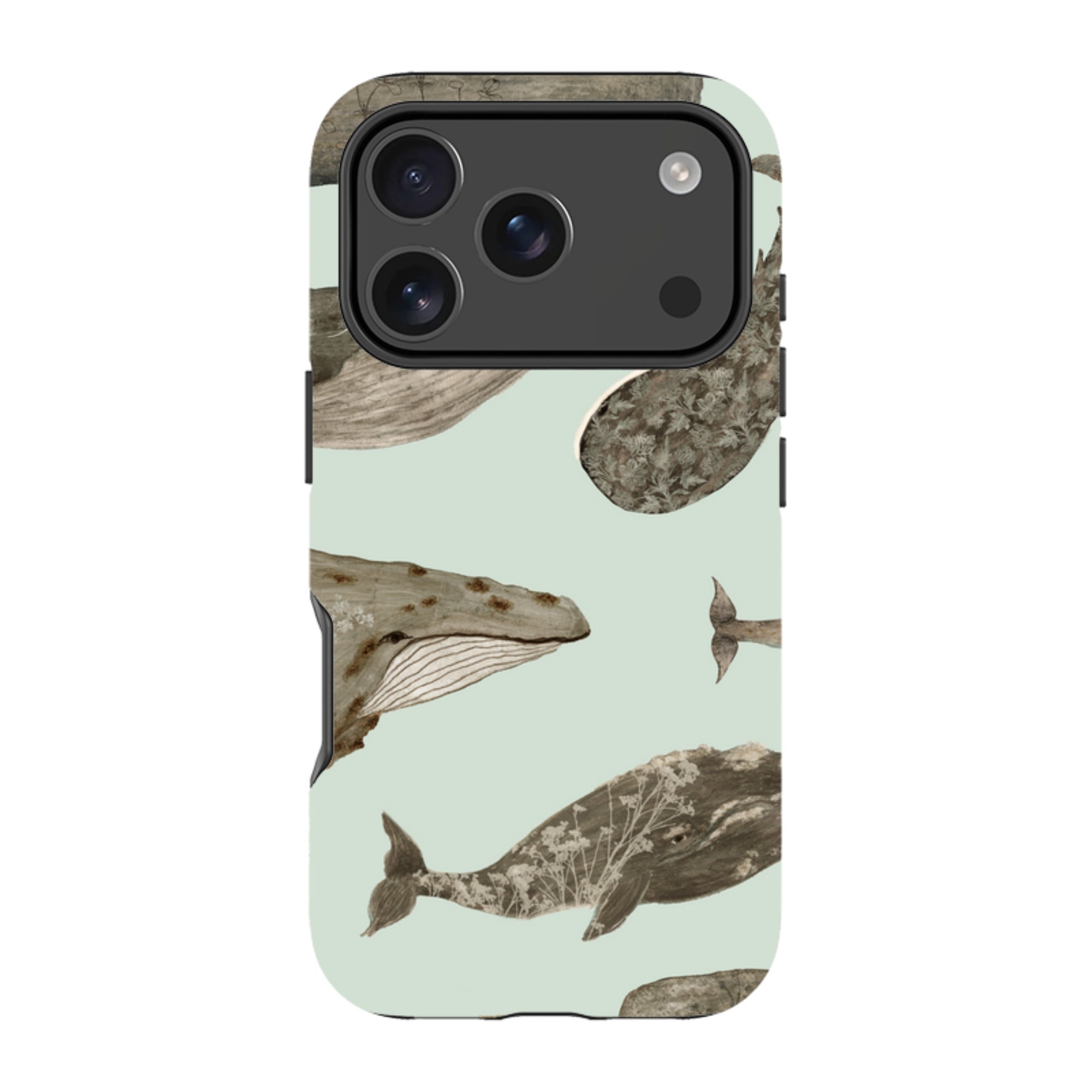 iPhone MagSafe Tough Case - Wild Flower Whales By Katherine Quinn