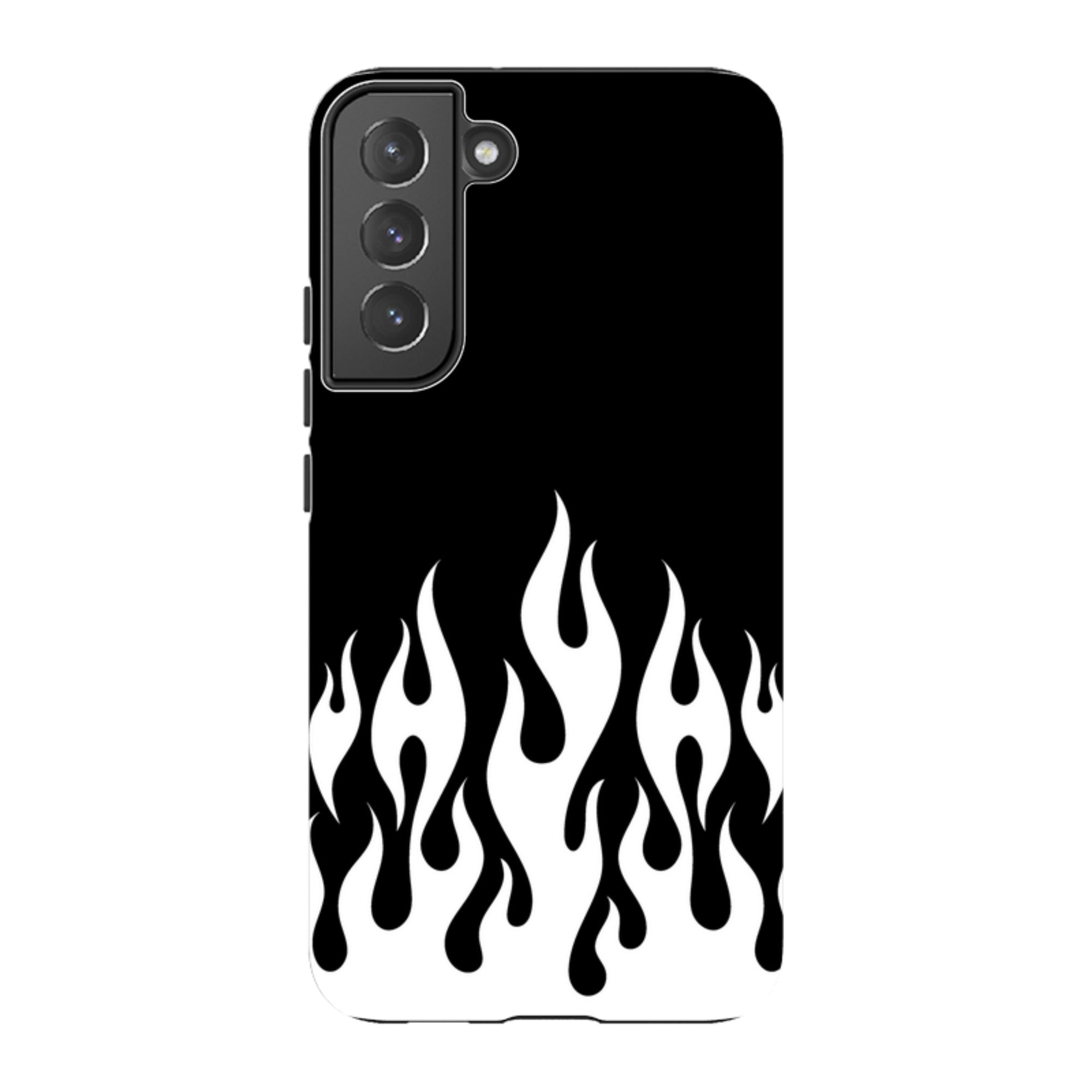 Samsung Tough Case - White Flames