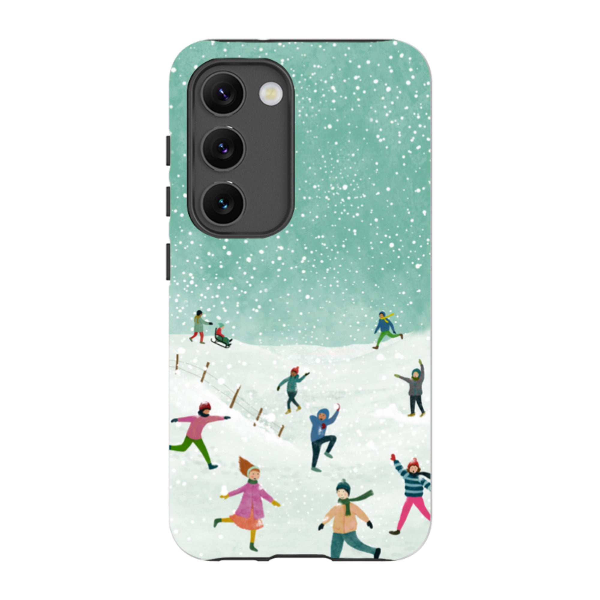 Samsung Tough Case - Snowball Fight By Katherine Quinn