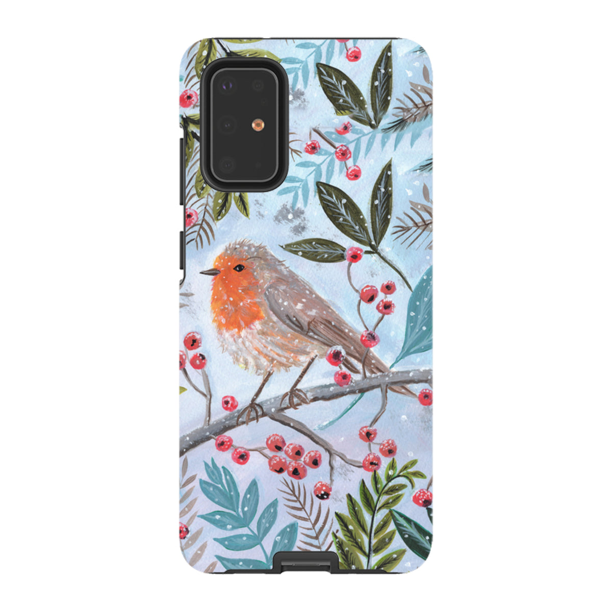 Samsung Tough Case - Robin With Berries By Mary Stubberfield