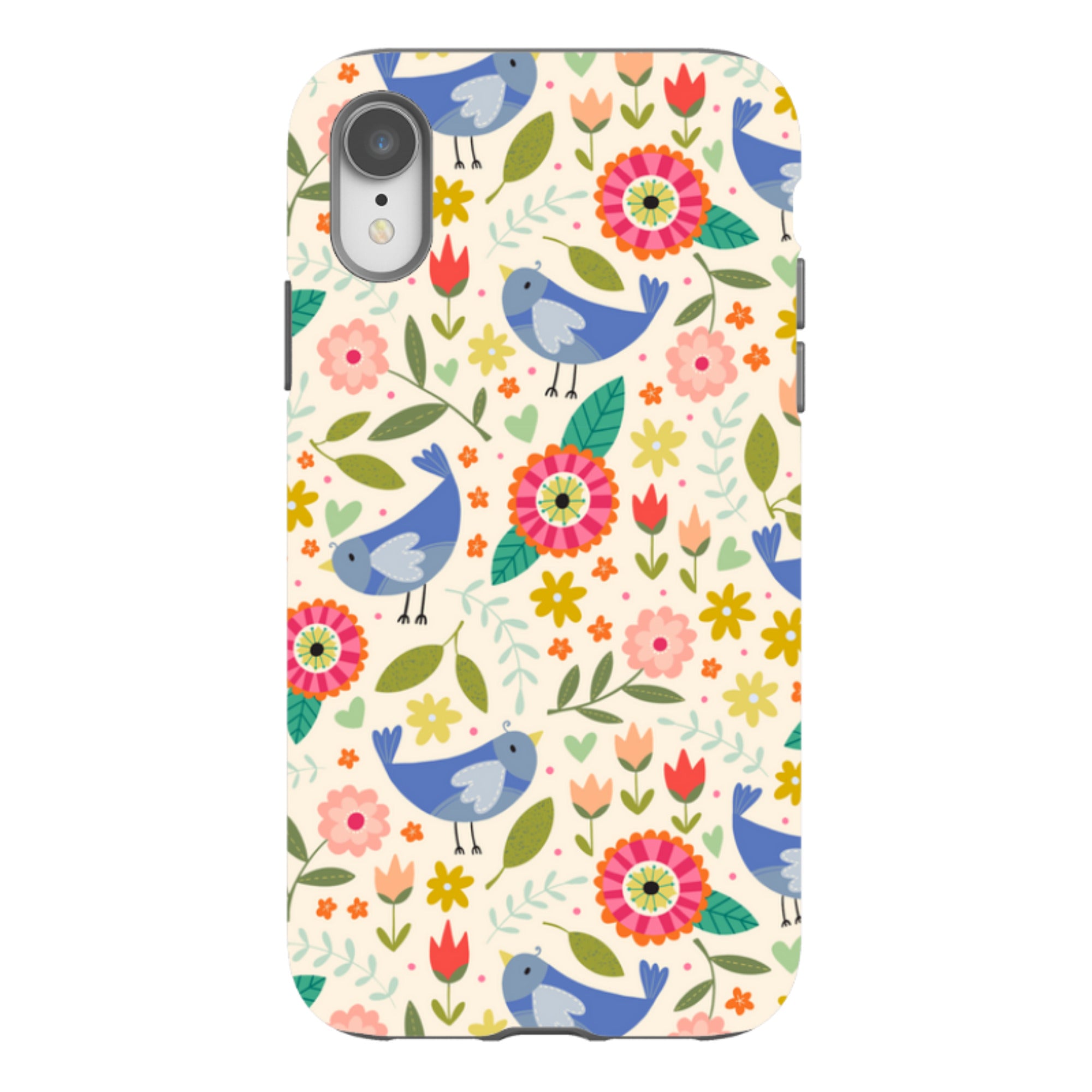 iPhone Tough Case - Bird Pattern I By Suzy Taylor