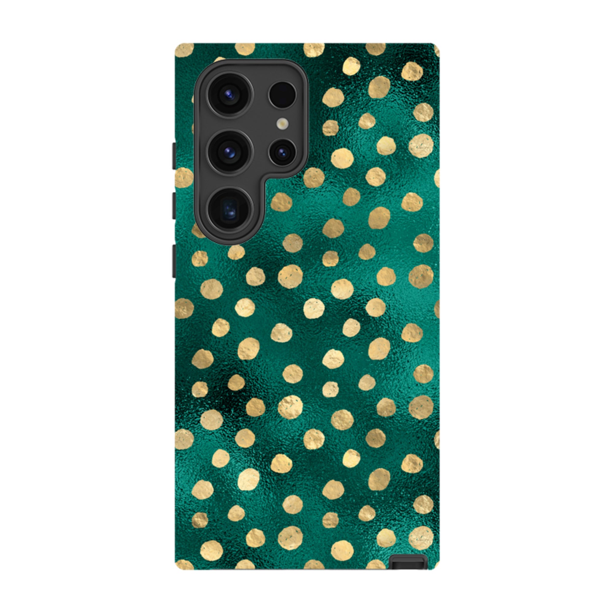 Samsung Tough Case - Forest and Gold Dots