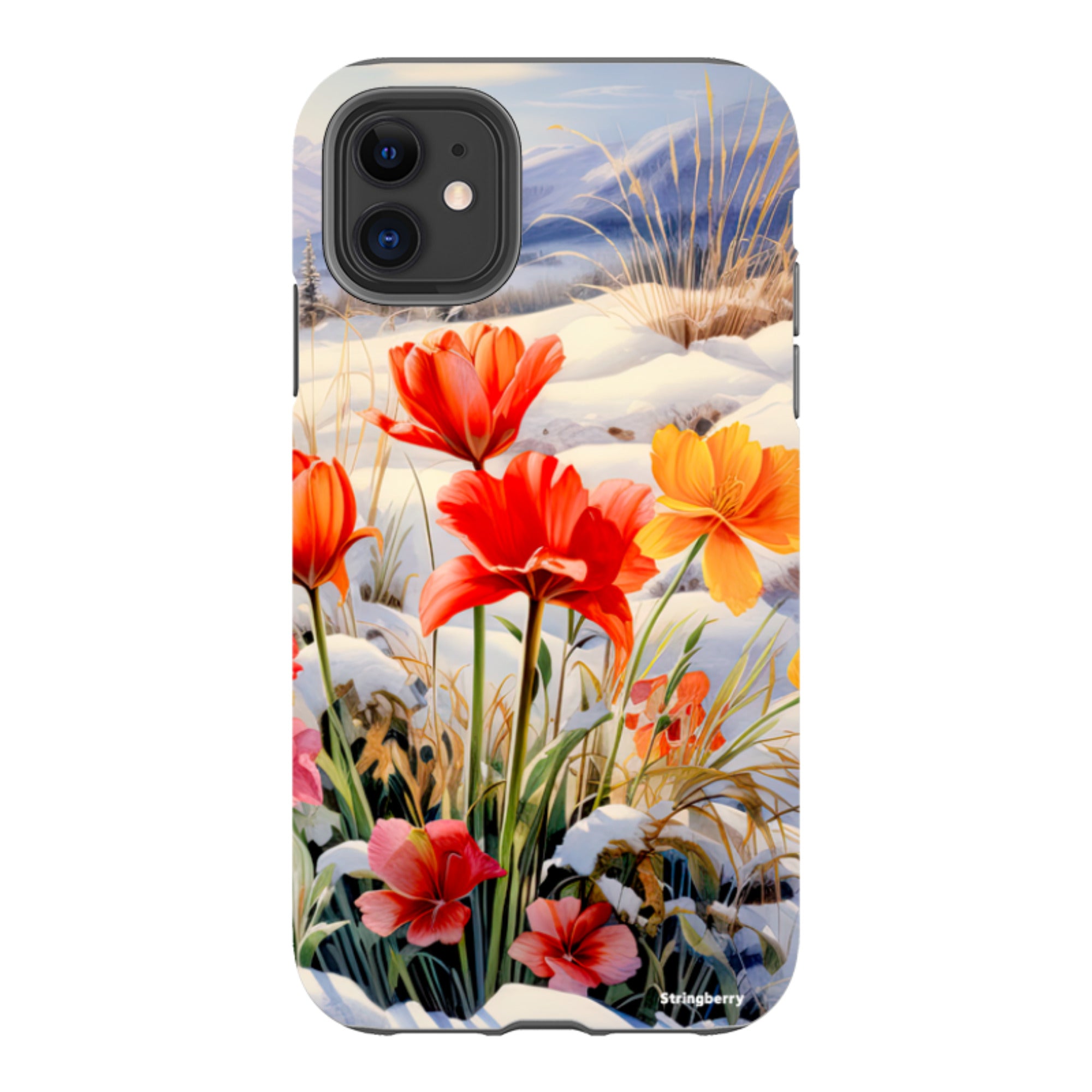 iPhone Tough Case - Winter Wild Flowers III