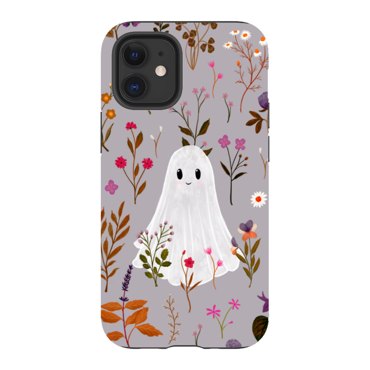 iPhone Tough Case - Ghost in the Garden - Mauve Multi By Katherine Quinn