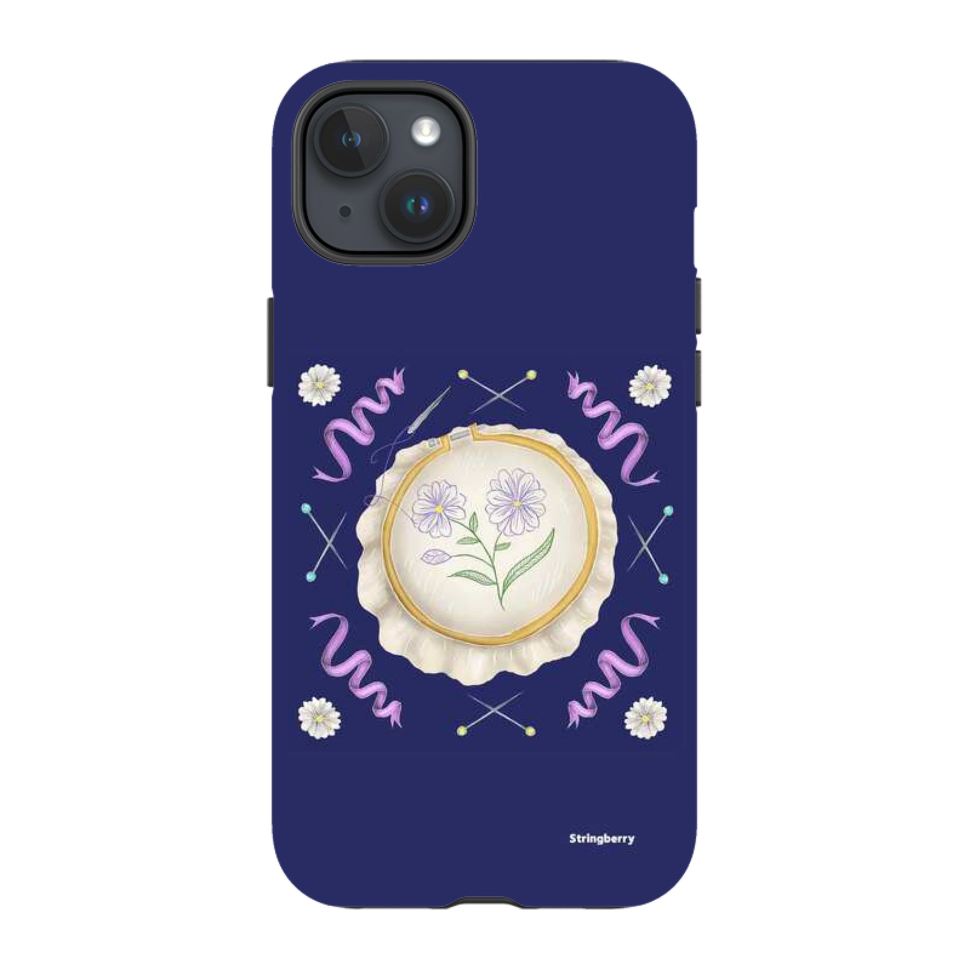 iPhone Tough Case - Daisy Needlework By Catherine Rowe