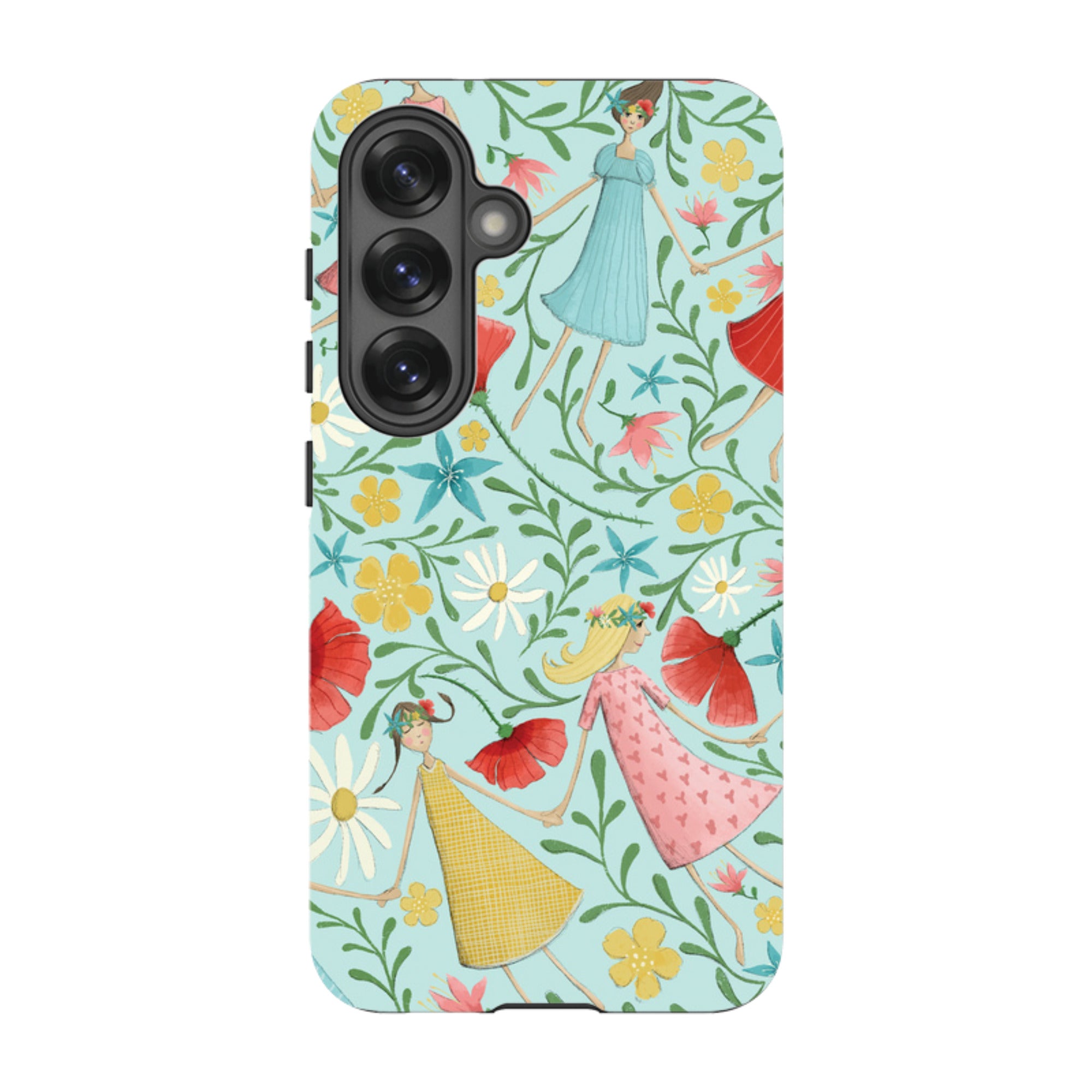 Samsung Tough Case - Midsummer Dance Blue By Maja Lindberg