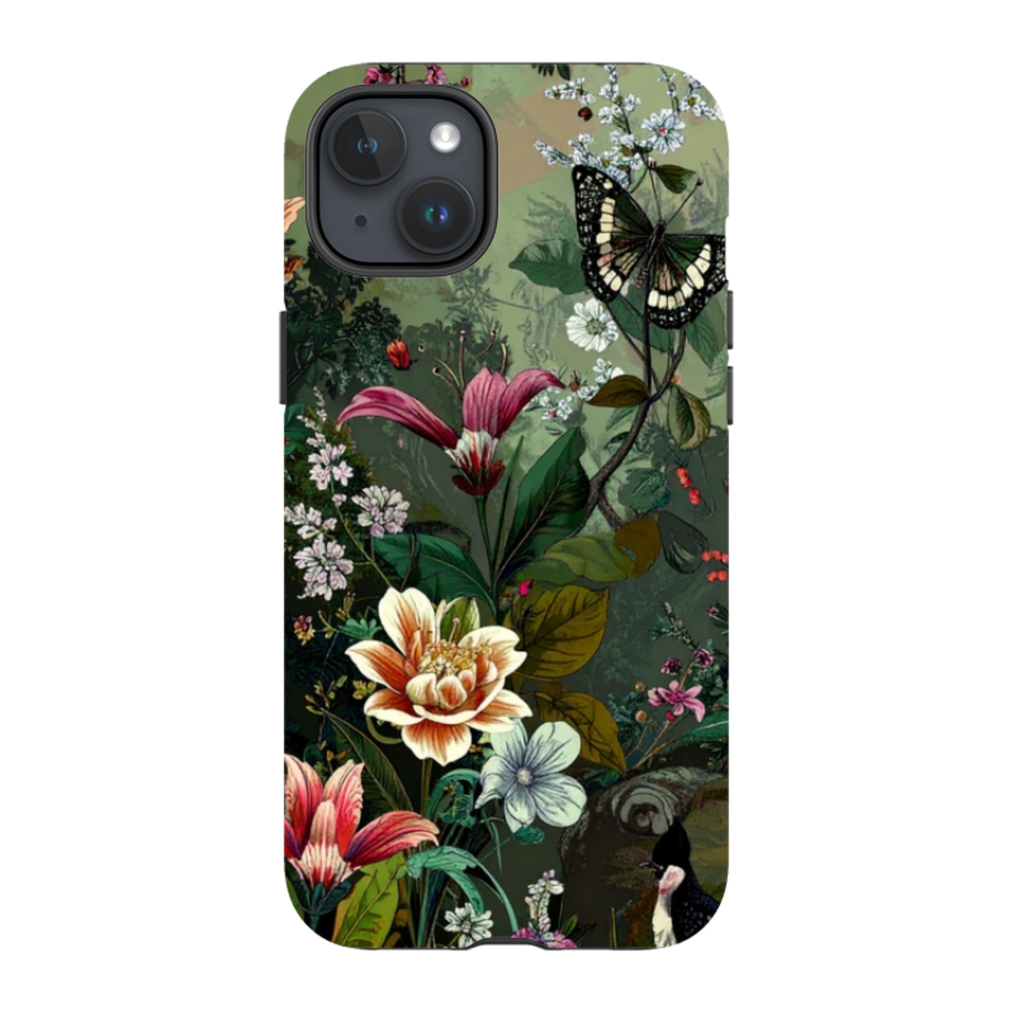 iPhone Tough Case - Green Vyne Butterfly