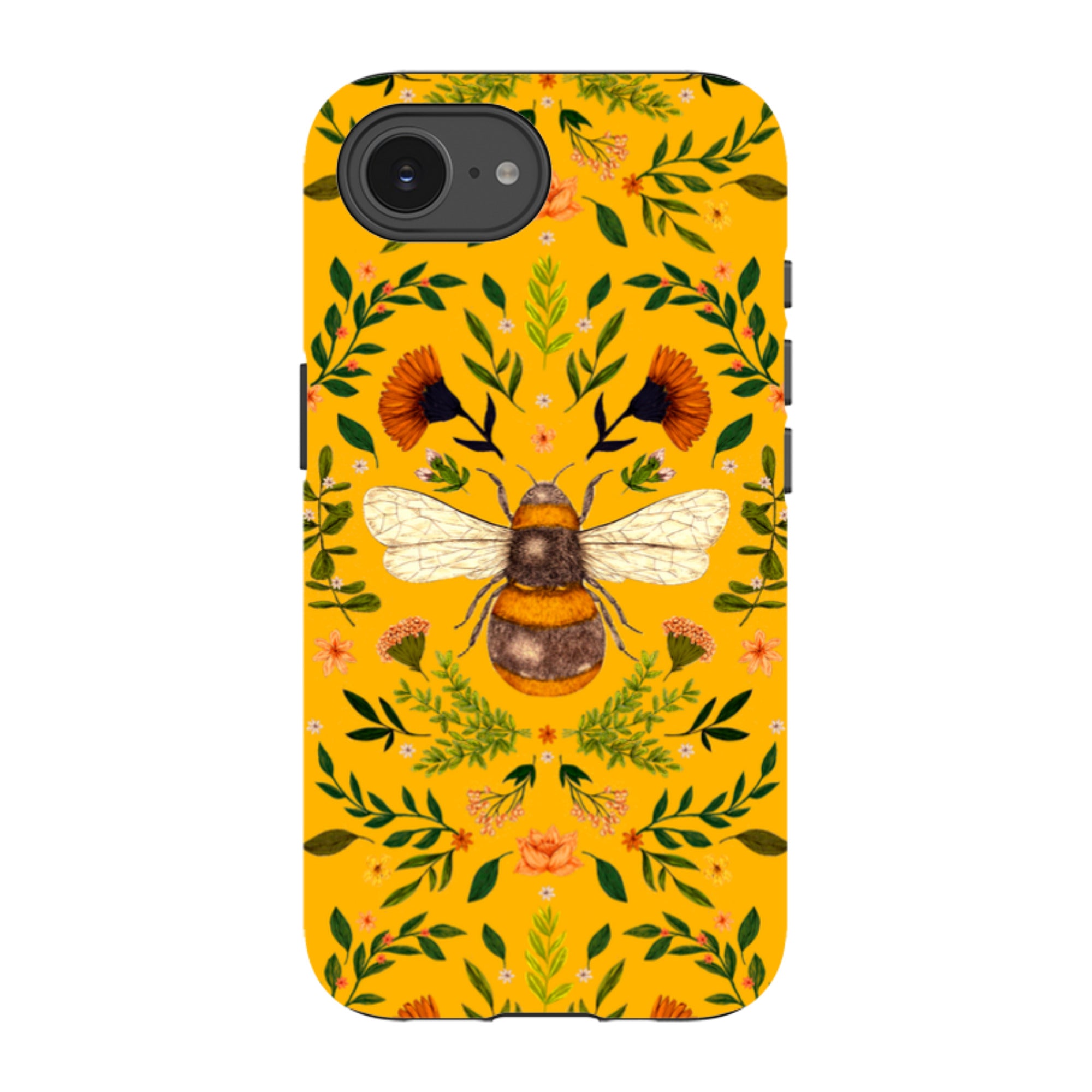 iPhone Tough Case - Botanical Bee Honey By Jade Mosinski