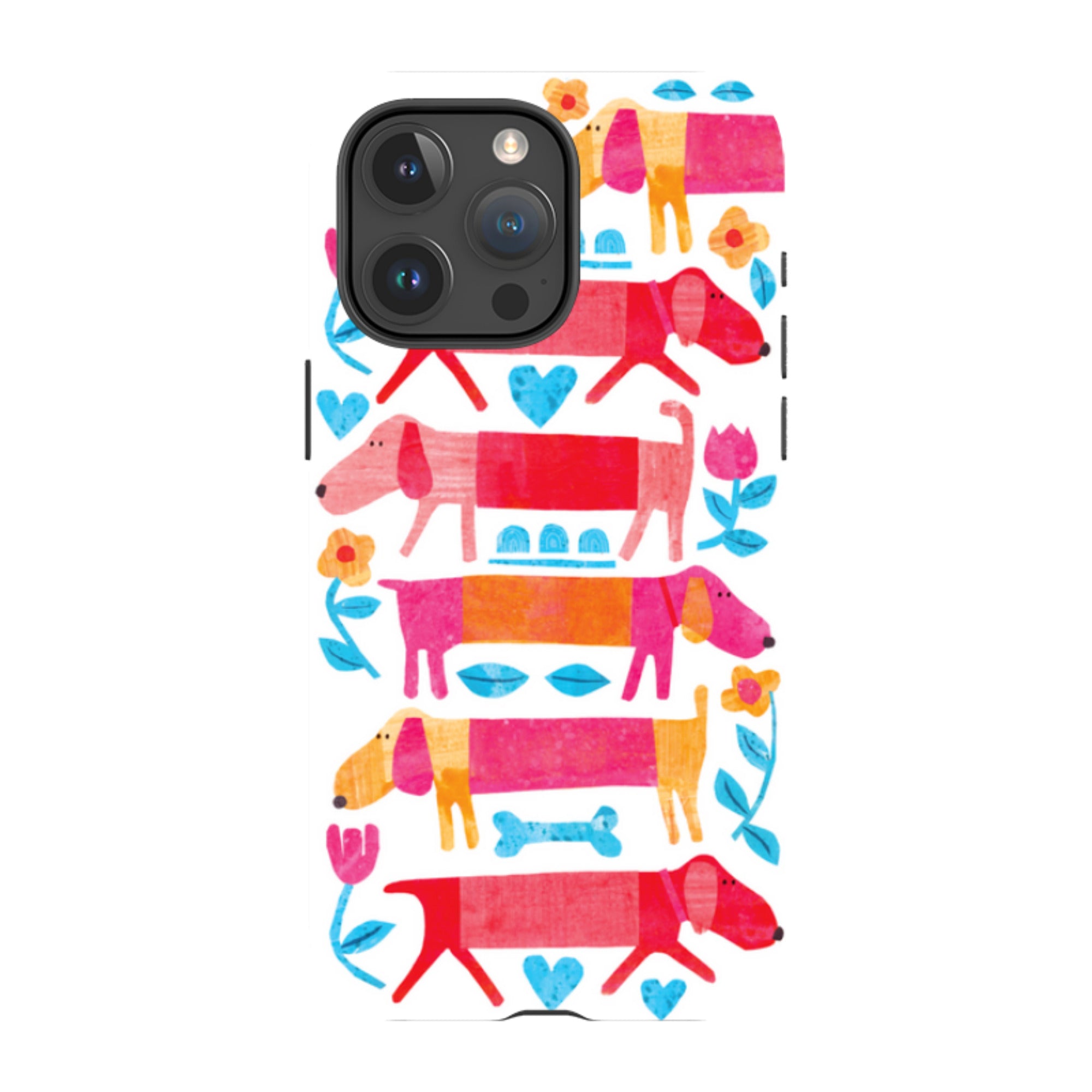 iPhone Tough Case - Sausage Dog By Tracey English