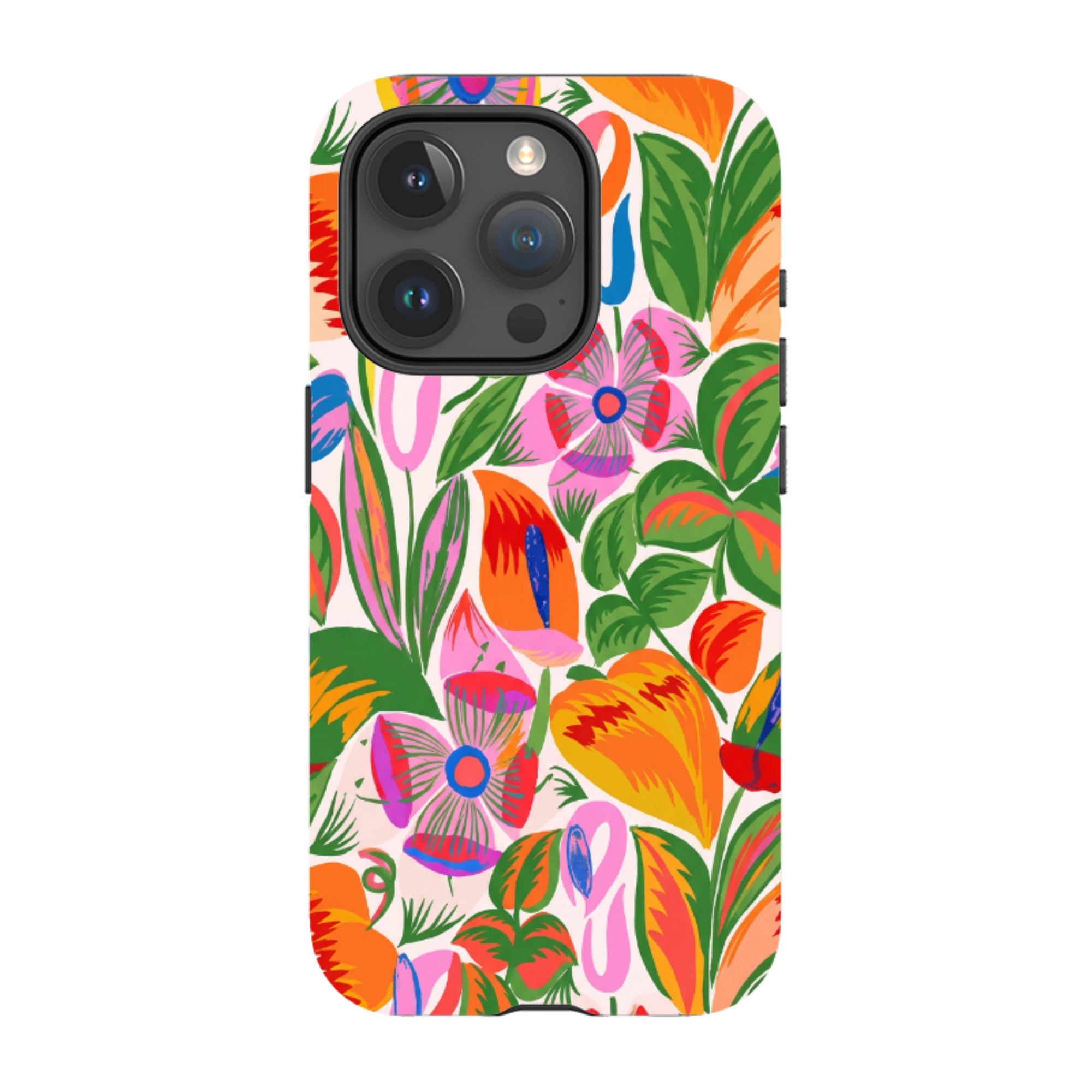 iPhone MagSafe Tough Case - Vintage Tropical Floral