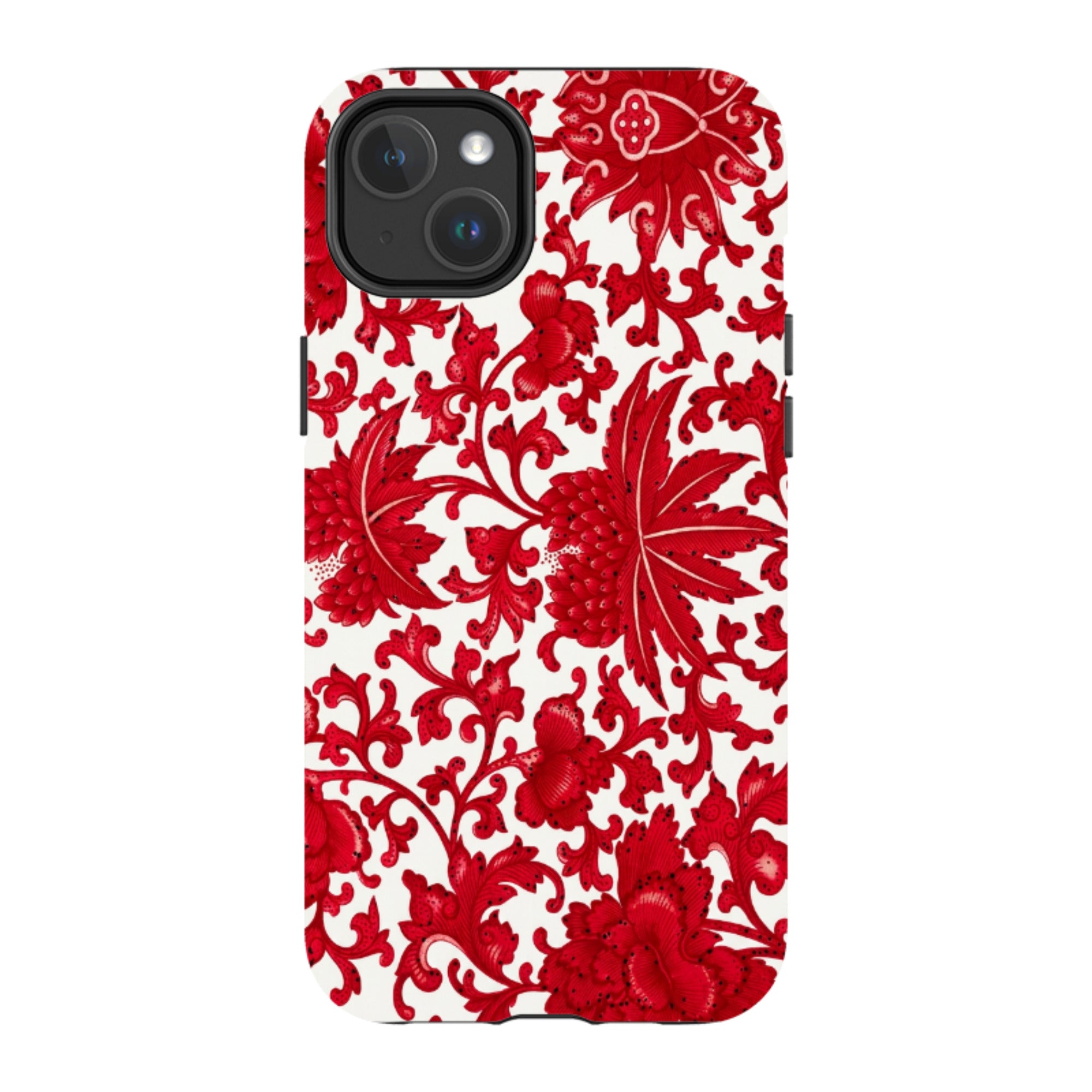 iPhone MagSafe Tough Case - Red Chinoiserie Floral