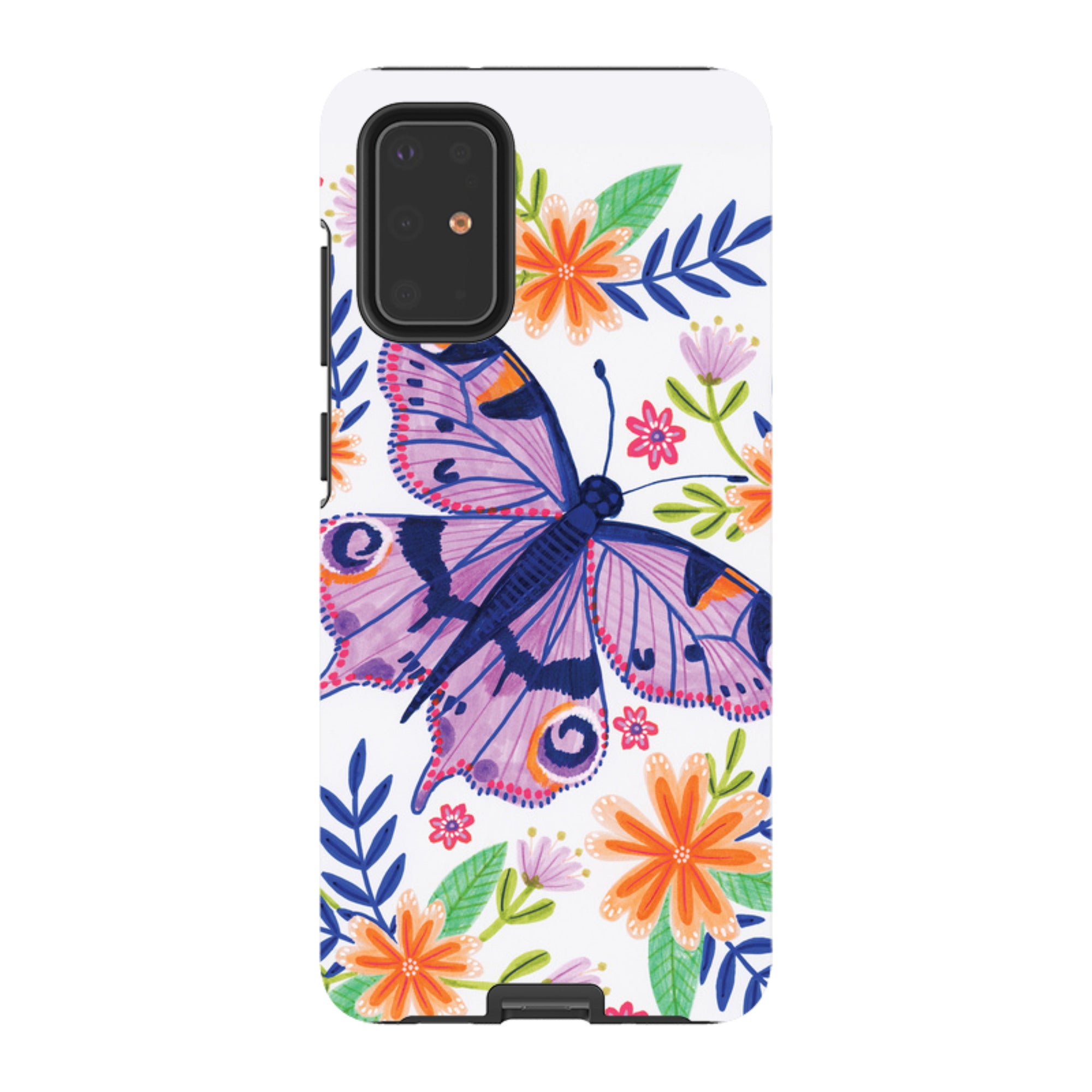 Samsung Tough Case - Floral Lilac Butterfly By Lee Foster Wilson