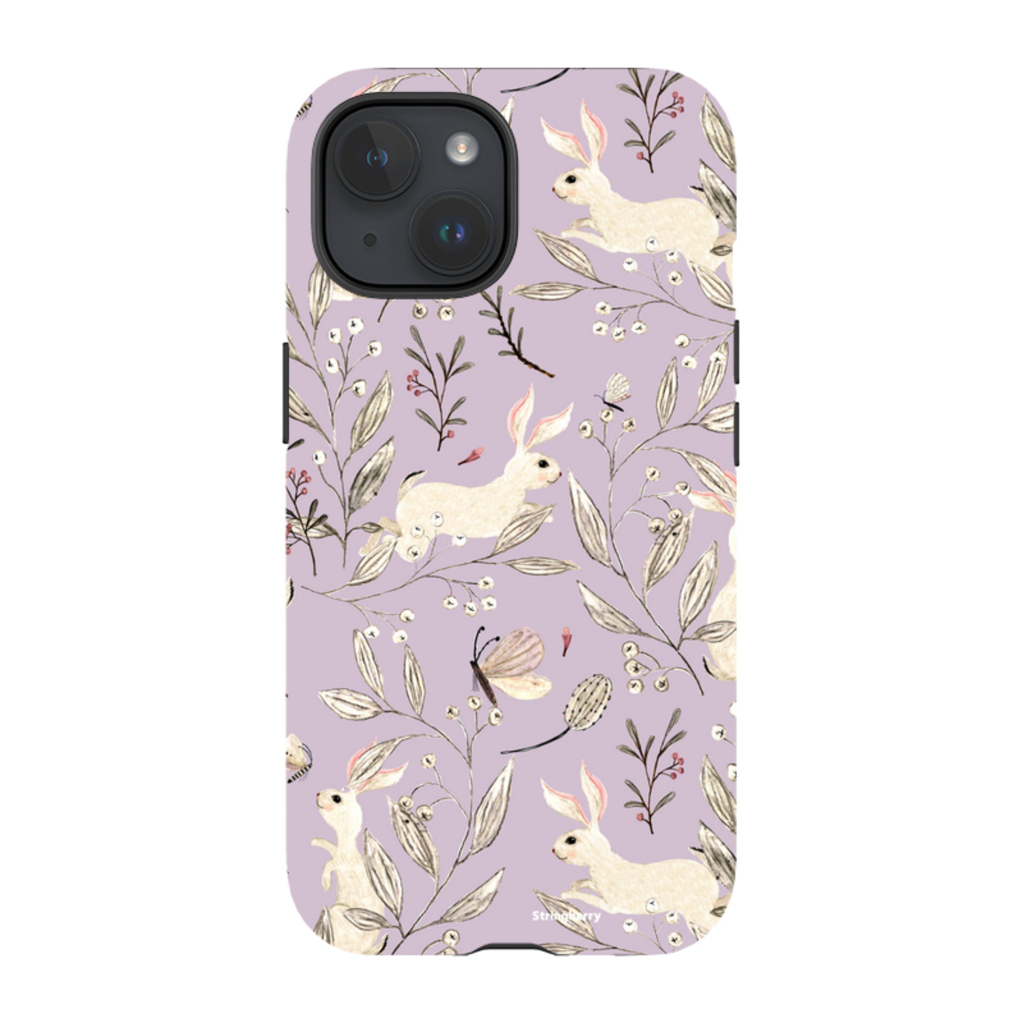 iPhone MagSafe Tough Case - Bunnies Mauve By Katherine Quinn