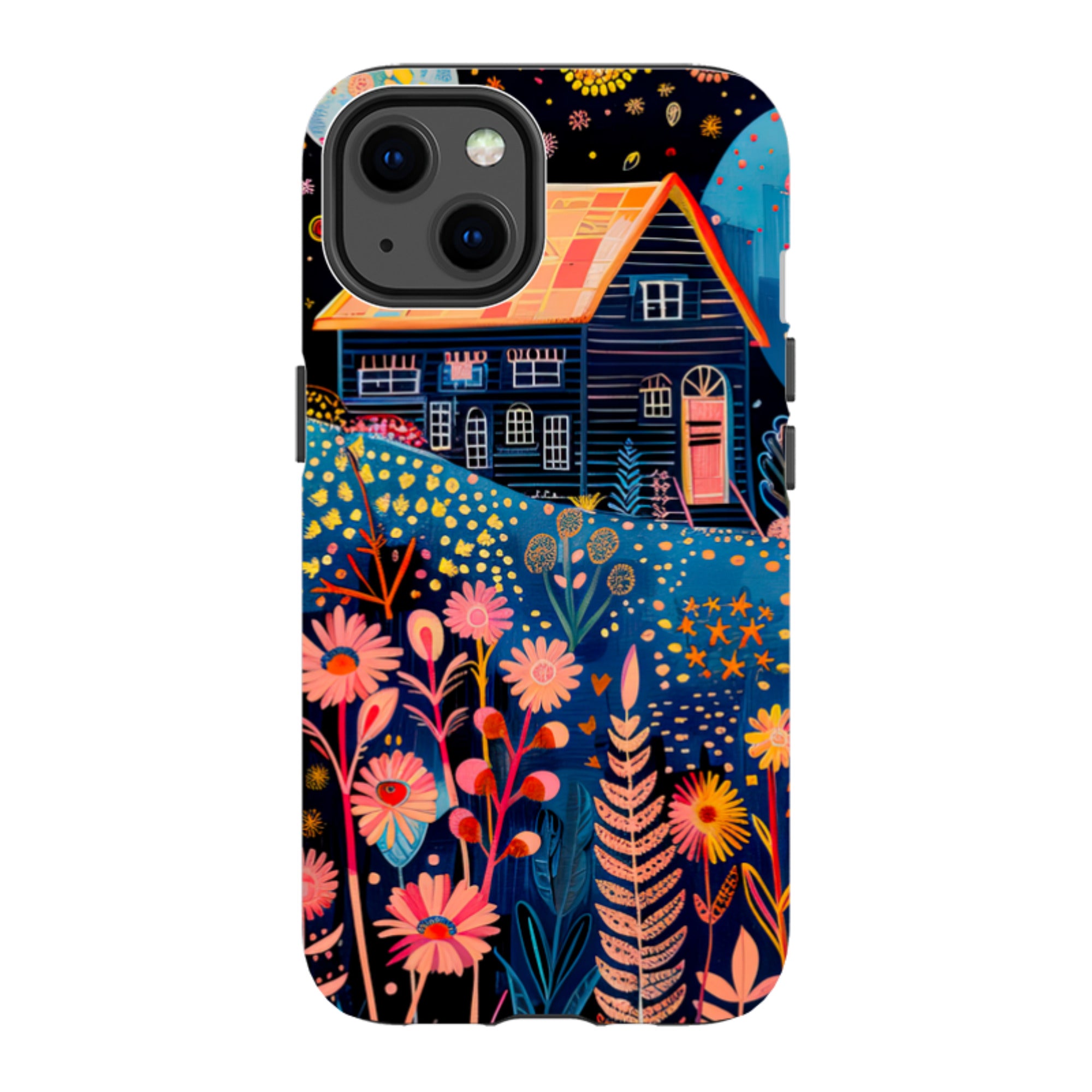 iPhone MagSafe Tough Case - Folk Art House V