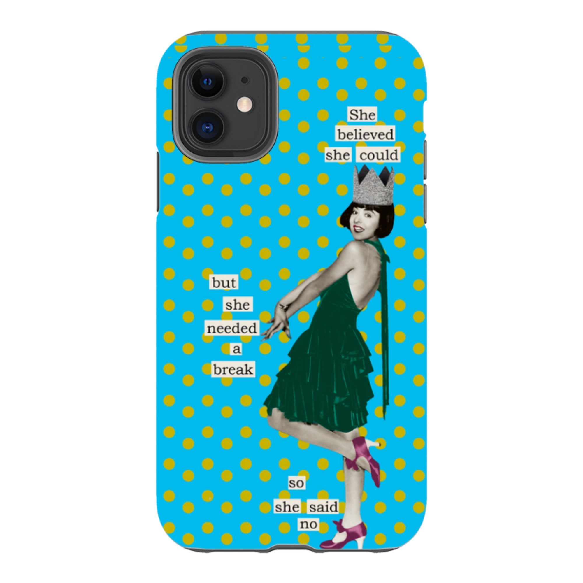 iPhone Tough Case - She Believed She Could By Clare Jordan