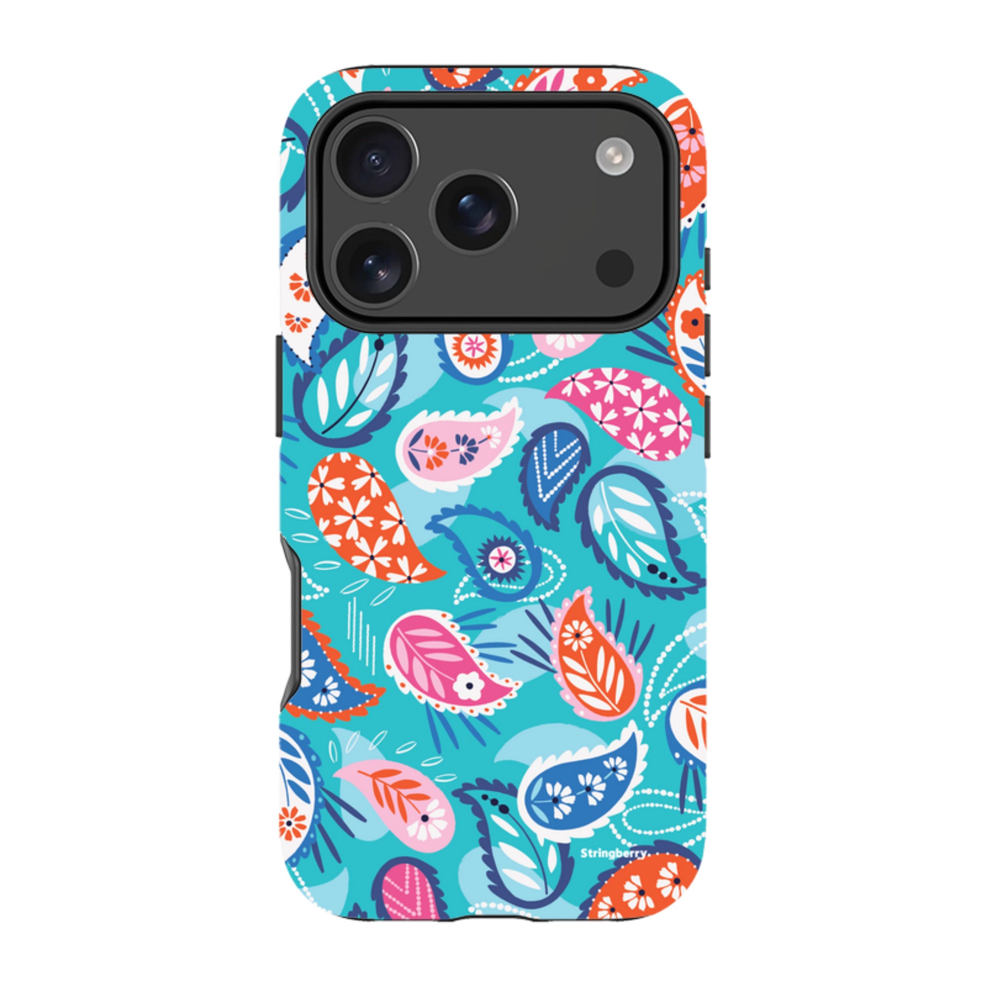 iPhone Tough Case - Paisley Blue By Ali Brookes