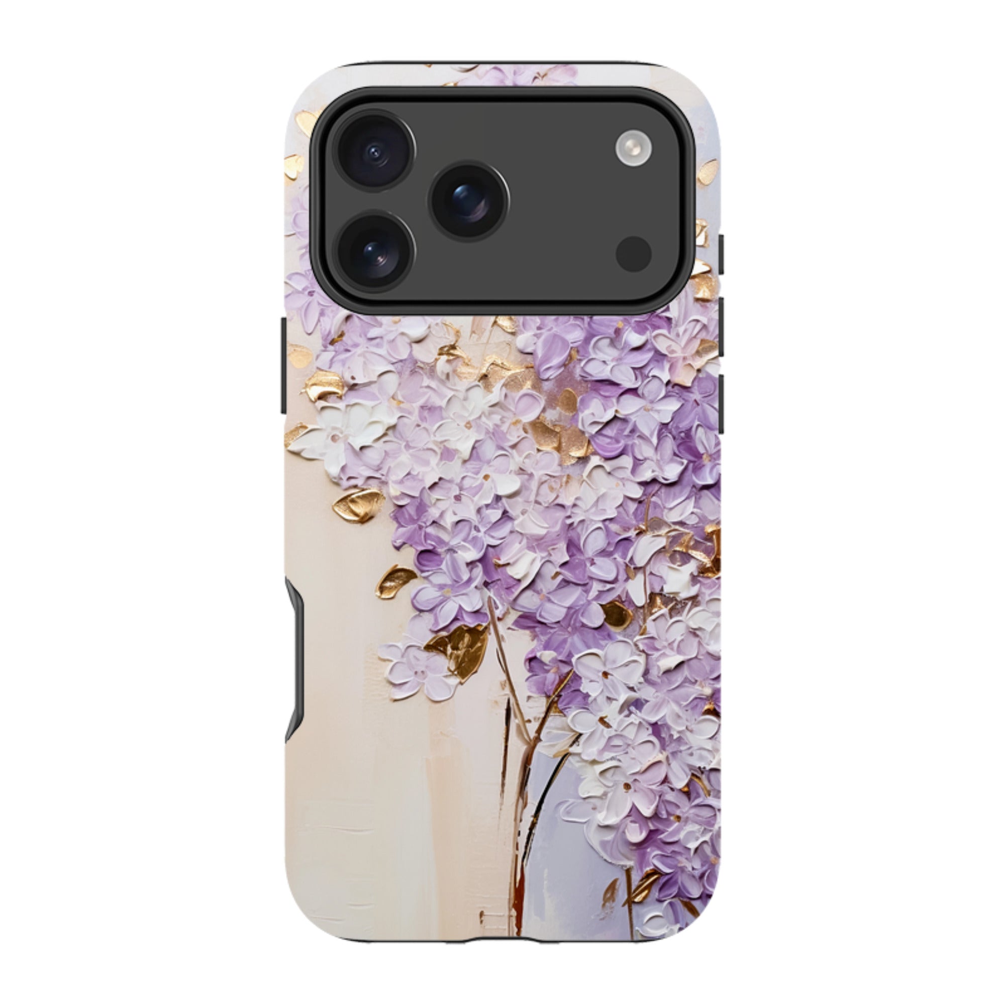 iPhone MagSafe Tough Case - Purple Floral