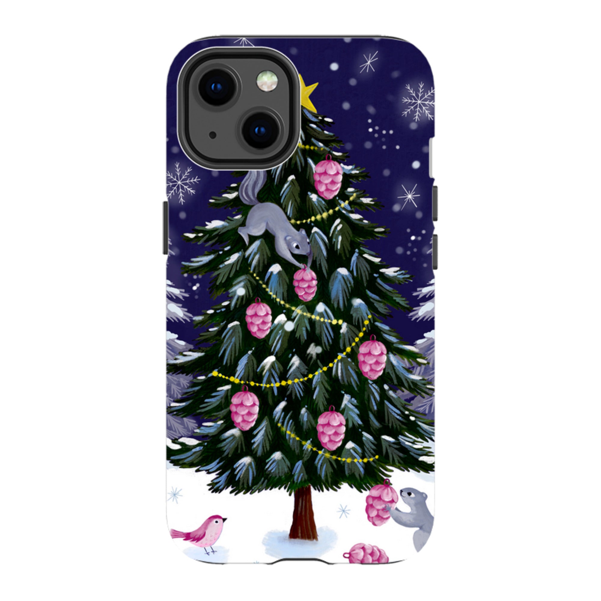 iPhone Tough Case - Squirrel Tree By Bex Parkin