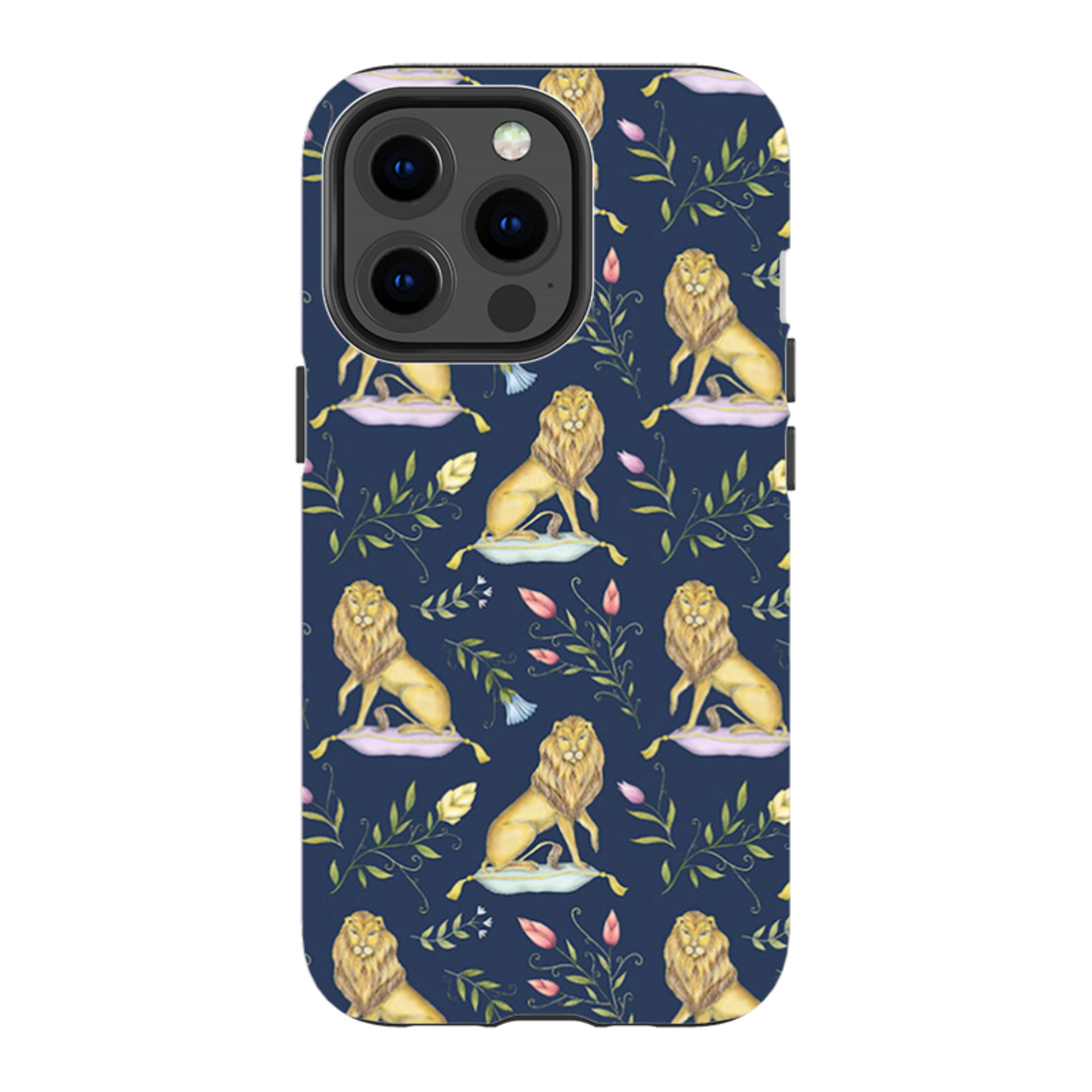 iPhone Tough Case - Leo Et Flores Navy By Catherine Rowe