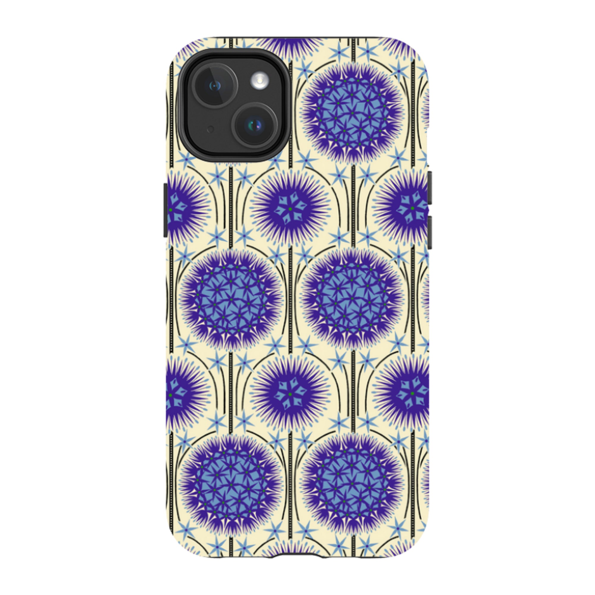 iPhone MagSafe Tough Case - Allium Cream By Cressida Bell