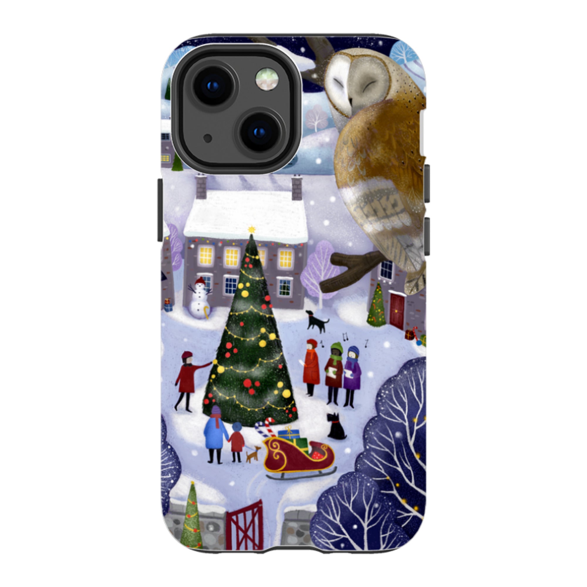 iPhone Tough Case - Advent Owl By Bex Parkin