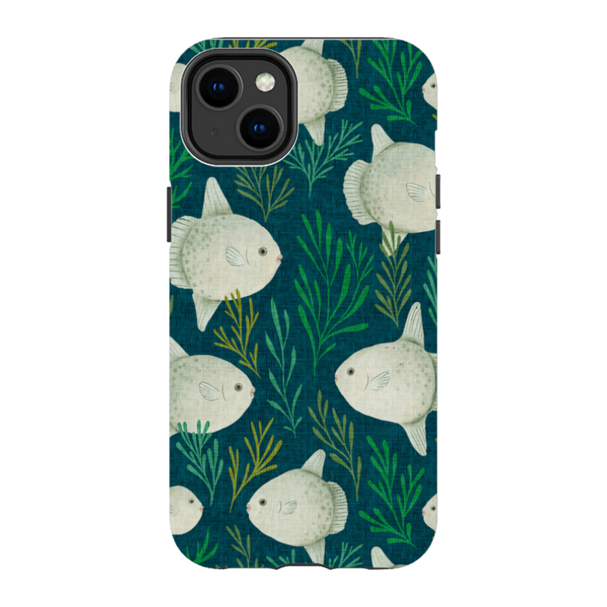 iPhone Tough Case - Sunfish blue By Katherine Quinn