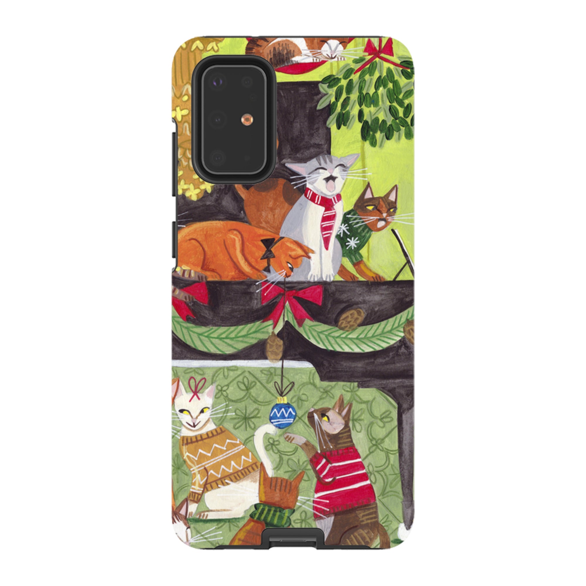 Samsung Tough Case - Christmas cats II By Caroline Bonne Muller