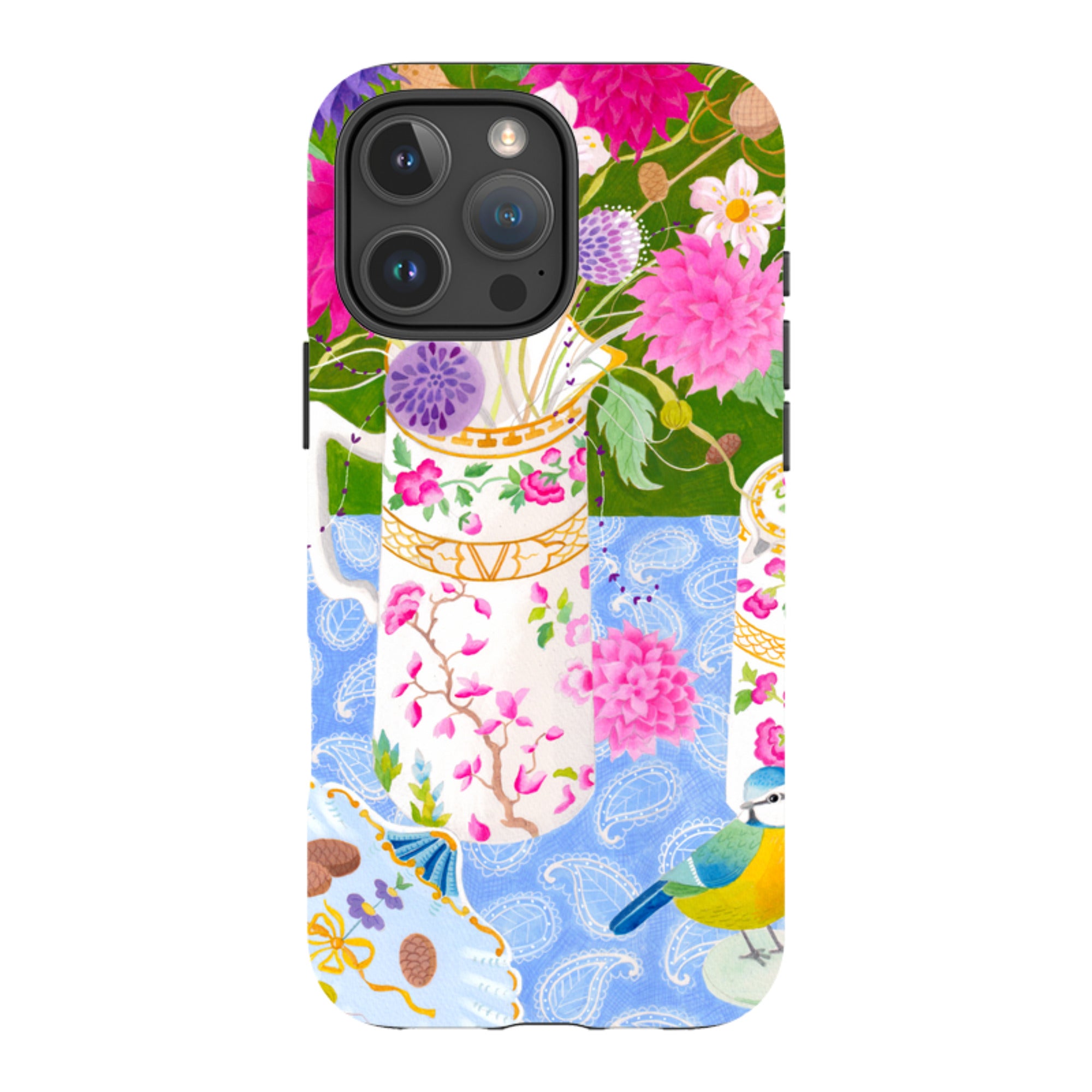 iPhone MagSafe Tough Case - Dahlias By Bex Parkin