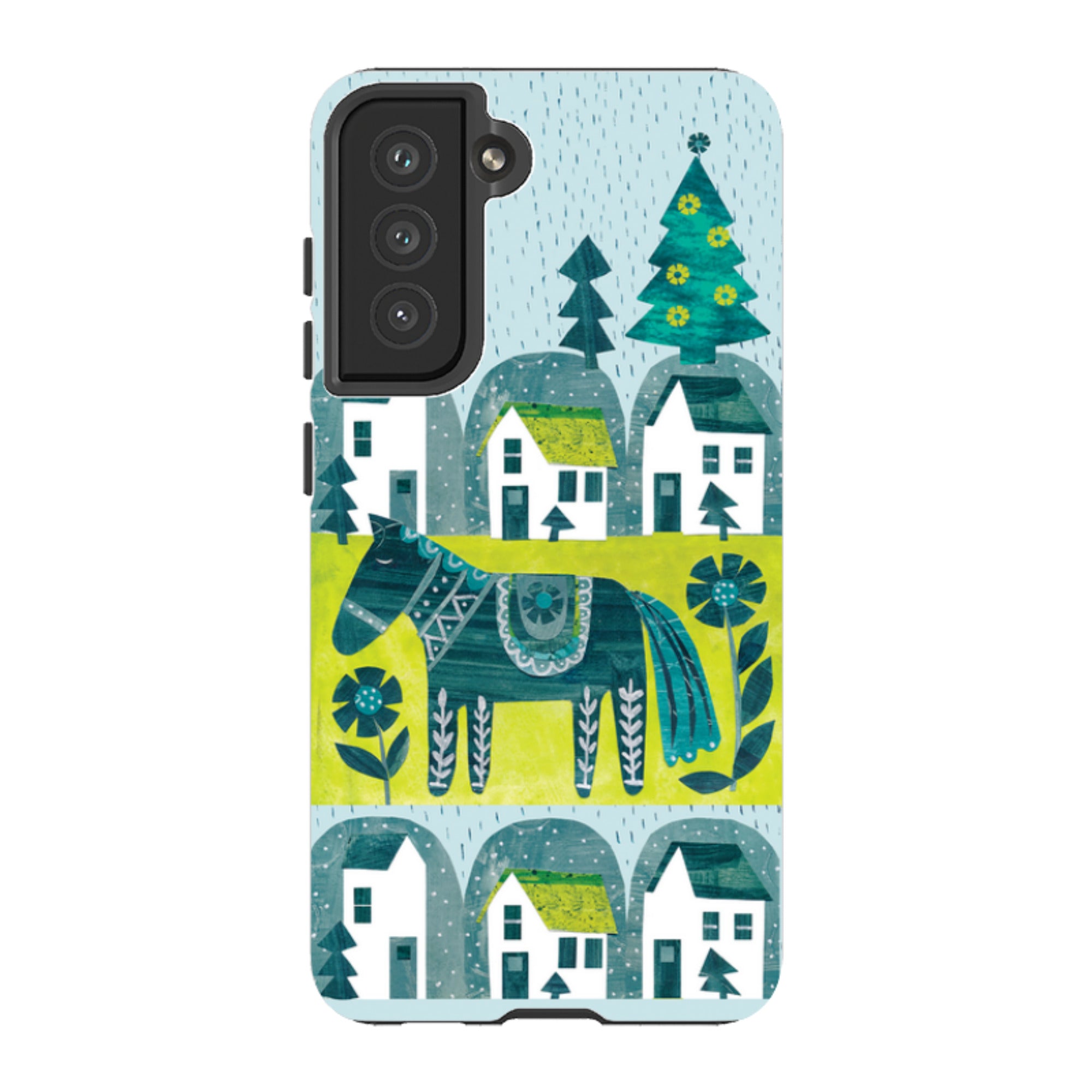 Samsung Tough Case - Winter Dala Horse By Tracey English
