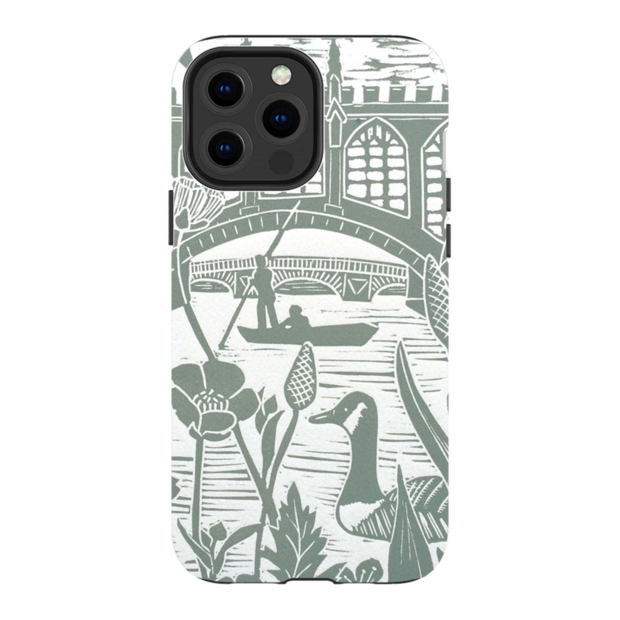 iPhone Tough Case - Punting At Cambridge By Kate Heiss