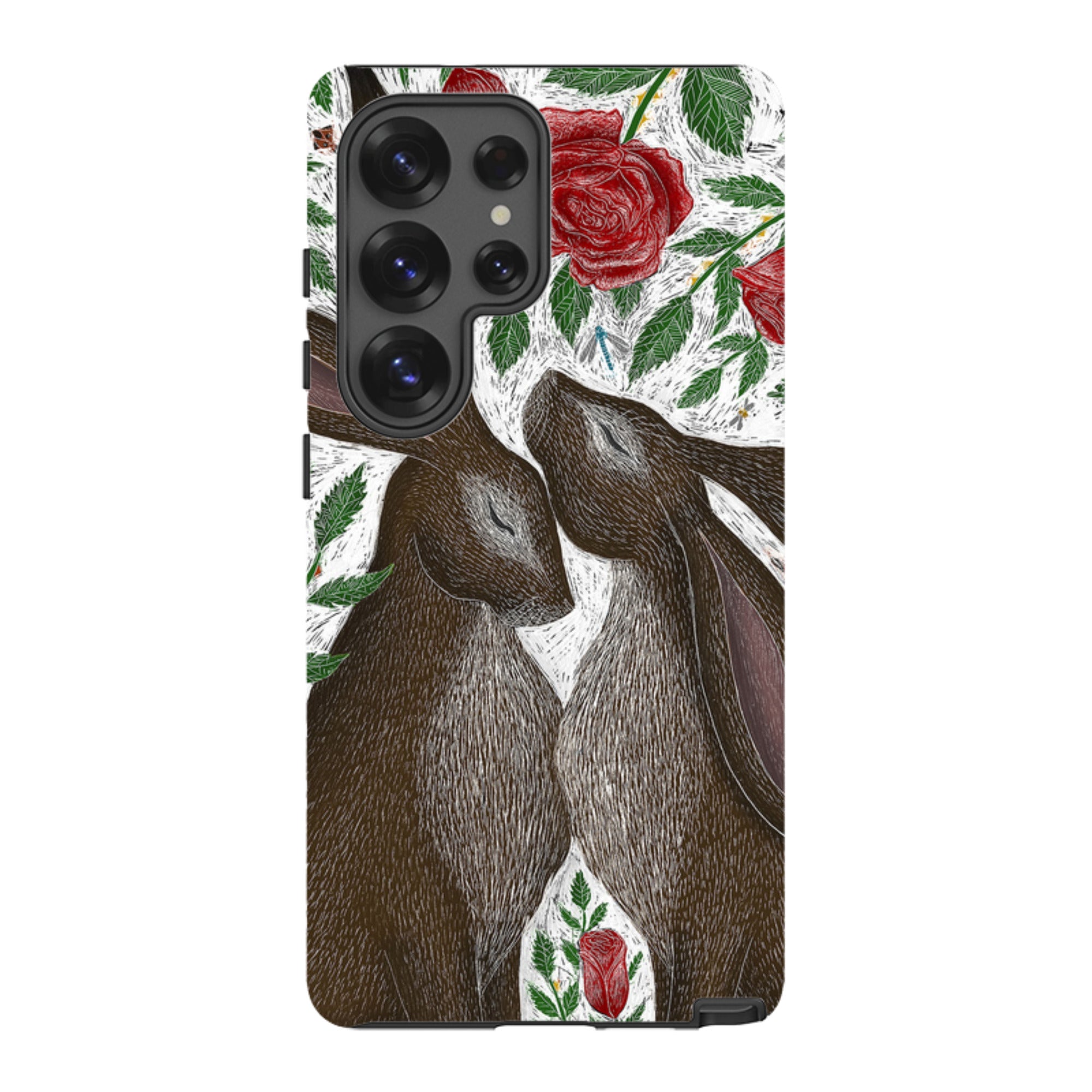 Samsung Tough Case - Hares And Red Roses By Catherine Rowe