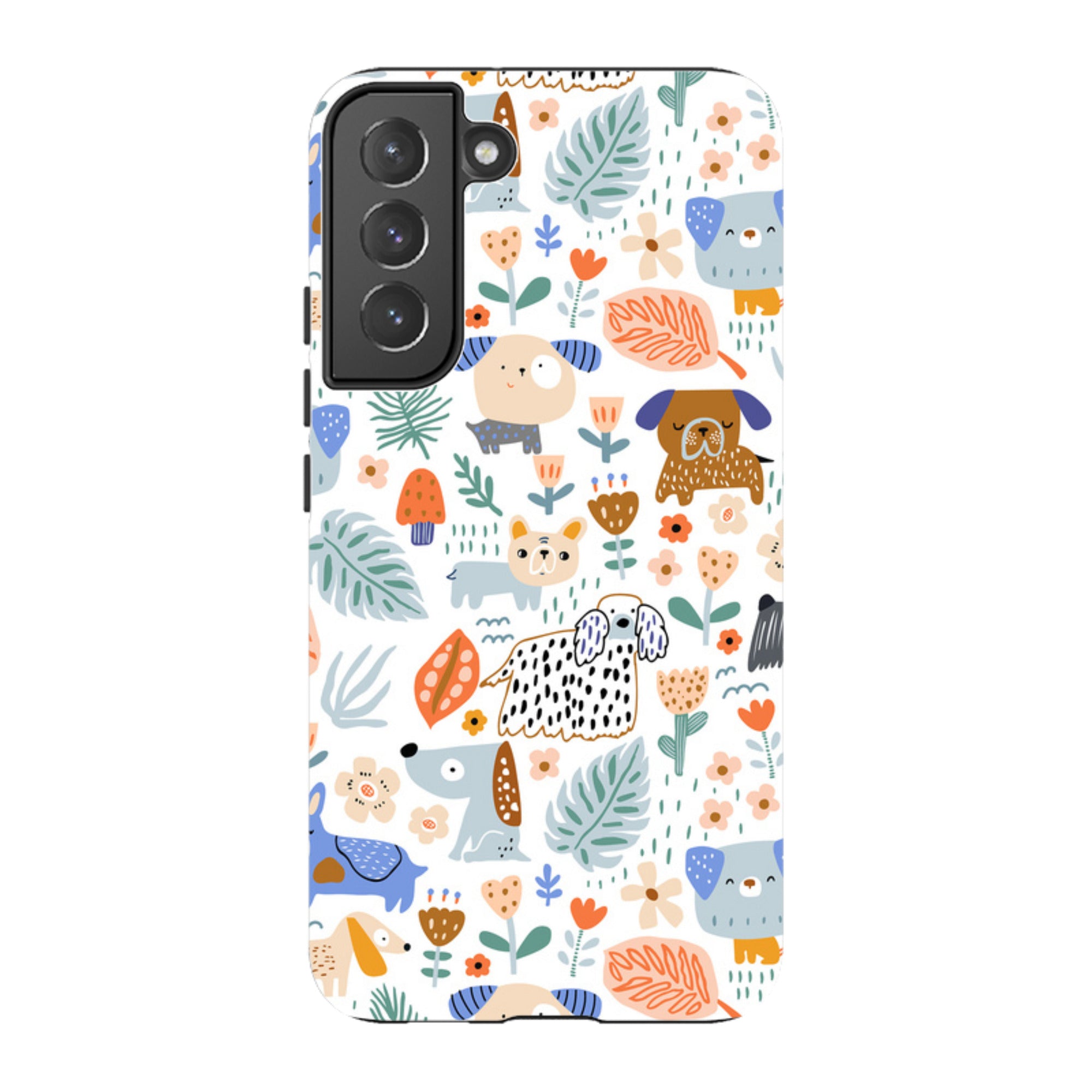 Samsung Tough Case - Dog Floral Pattern