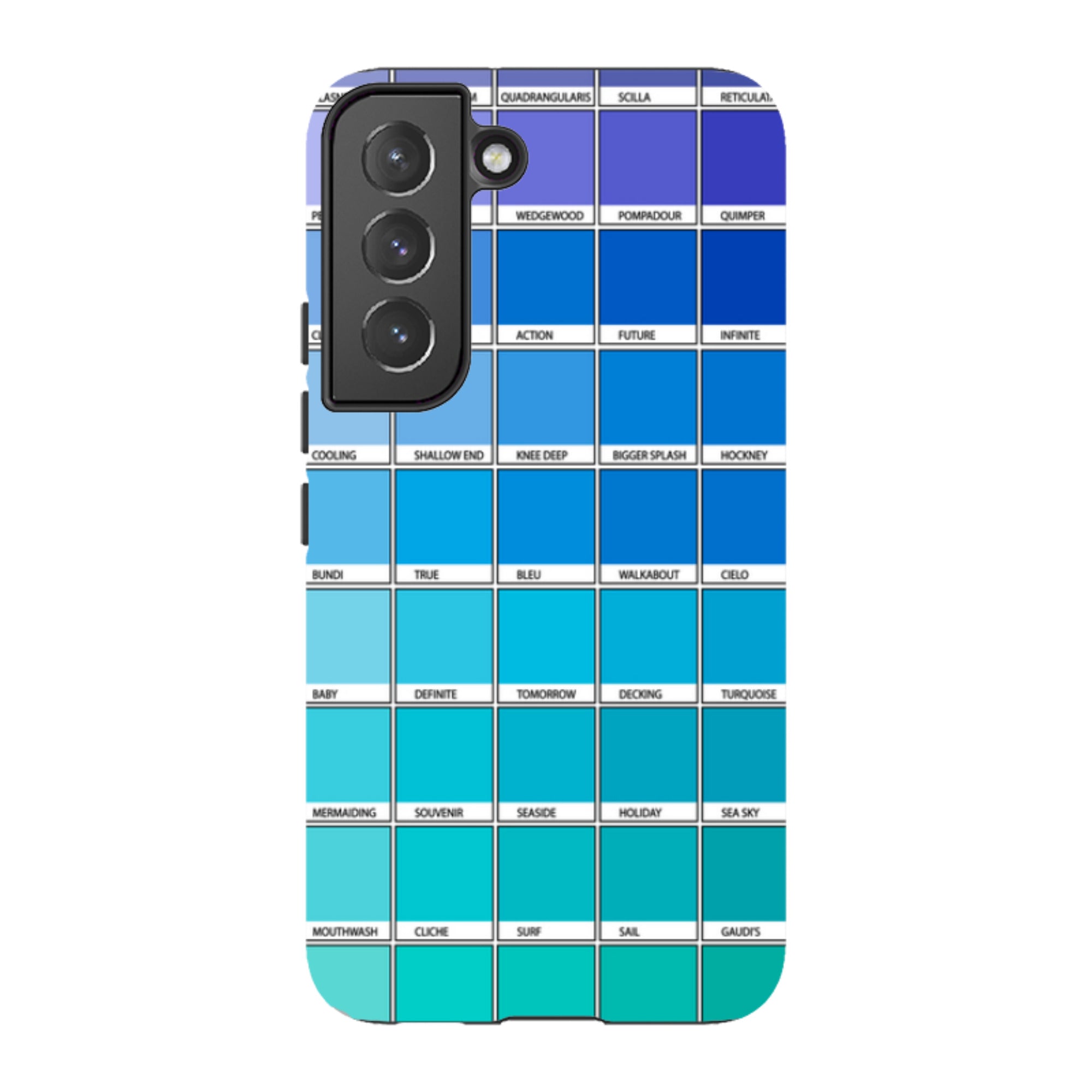 Samsung Tough Case - Blue Chromology By Kitty Joseph