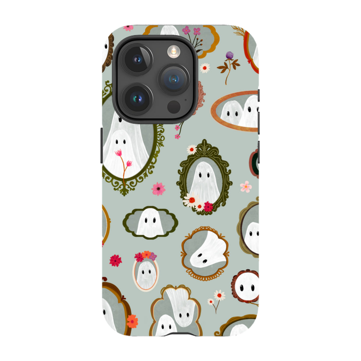 iPhone Tough Case - Framed Ghosts - Dusty Gourd By Katherine Quinn