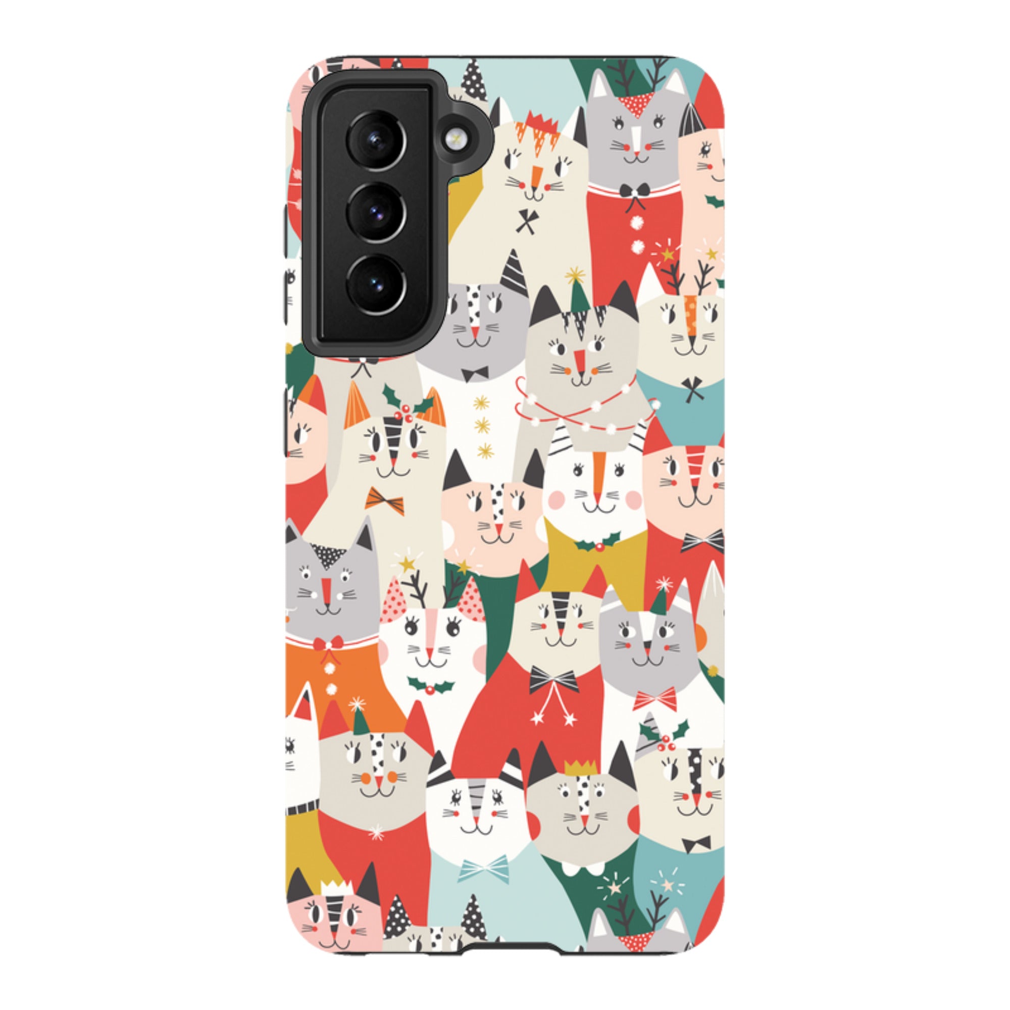 Samsung Tough Case - Christmas cats By Ali Brookes