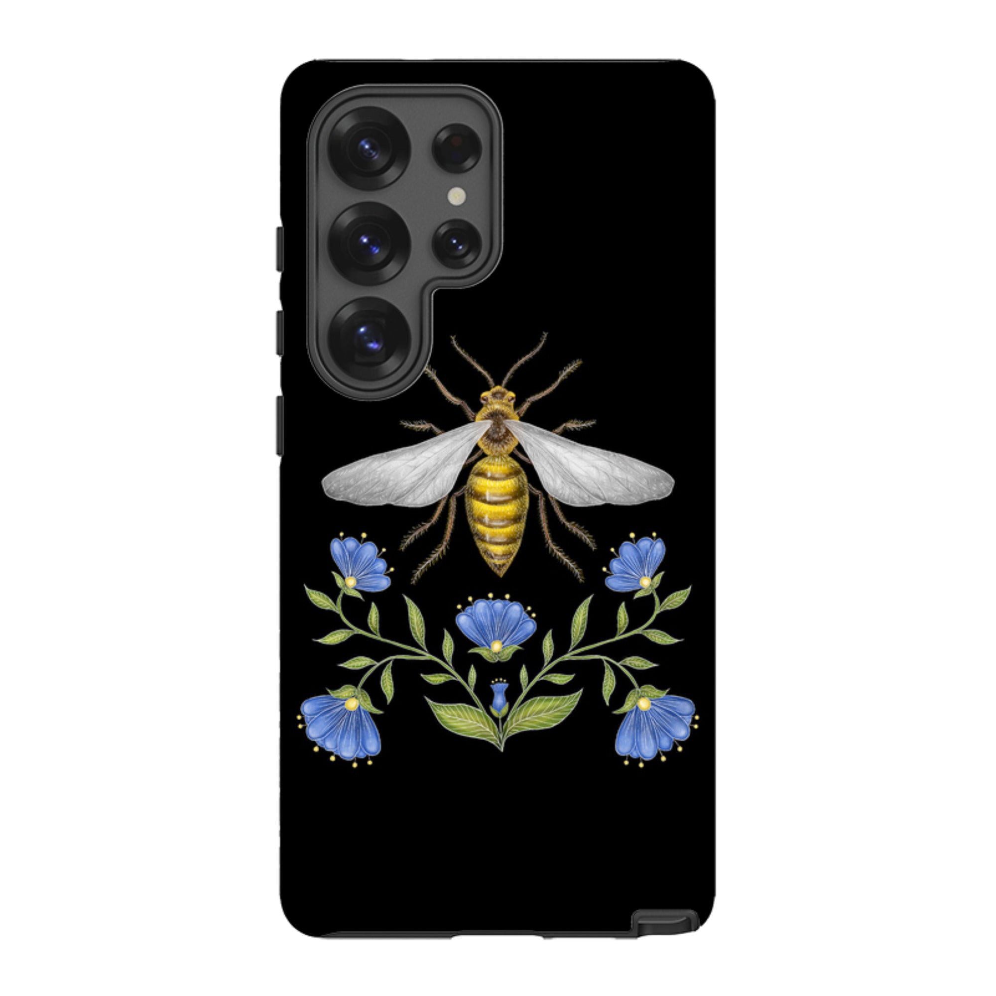 Samsung Tough Case - Wings Of Freedom Black By Catherine Rowe
