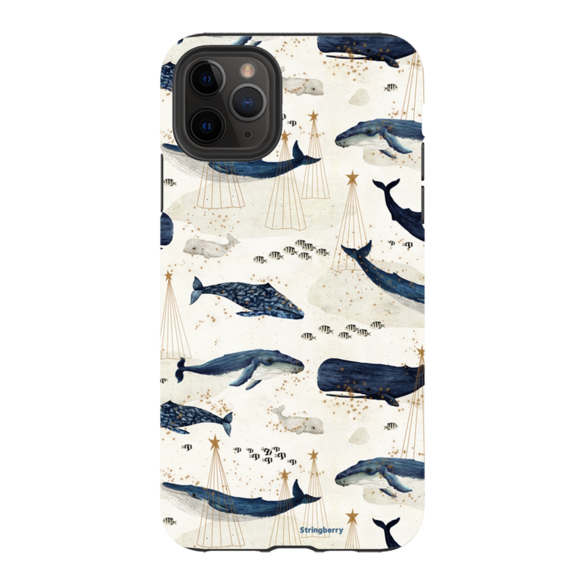 iPhone Tough Case - Christmas Whale III By Katherine Quinn