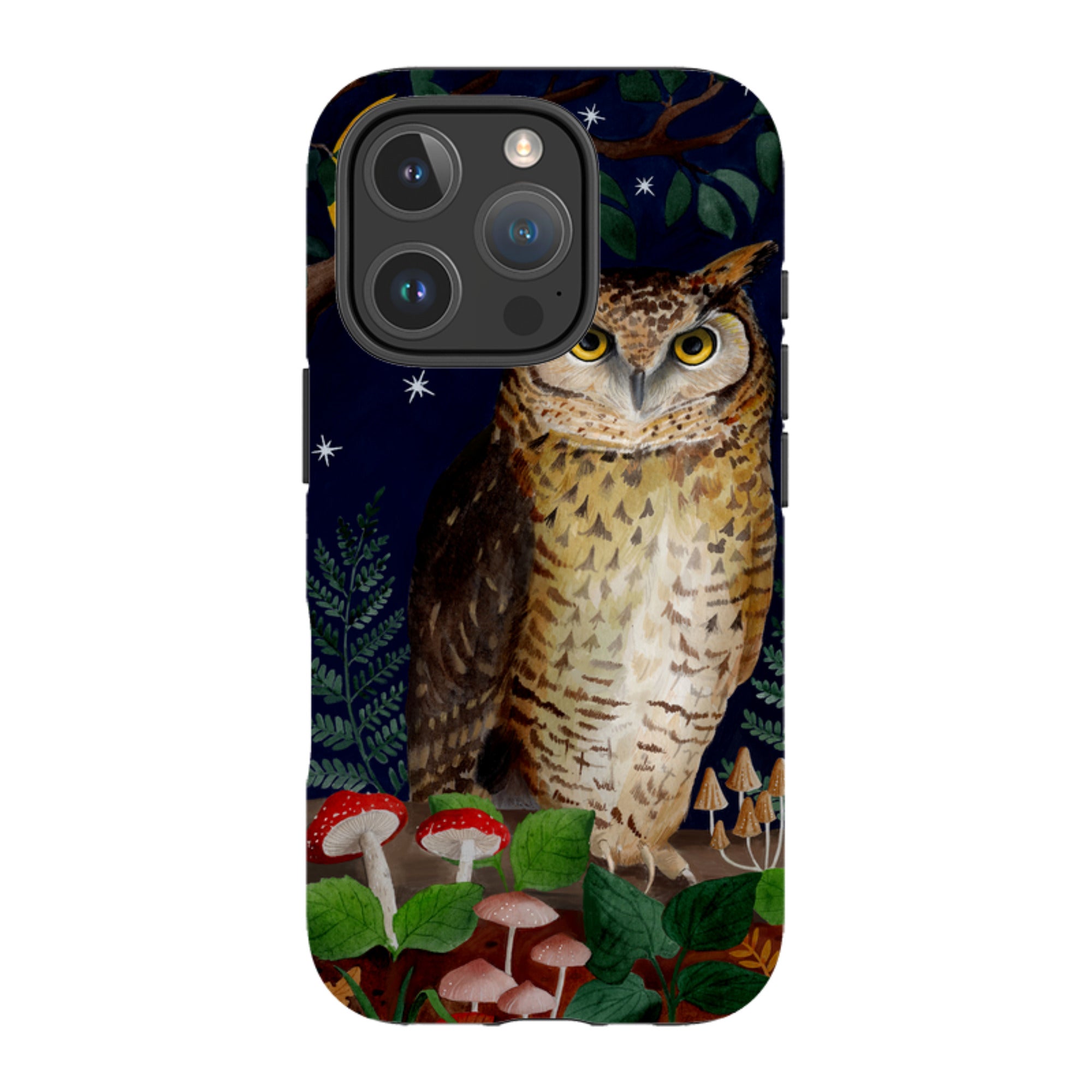 iPhone Tough Case - Mushroom Owl By Bex Parkin