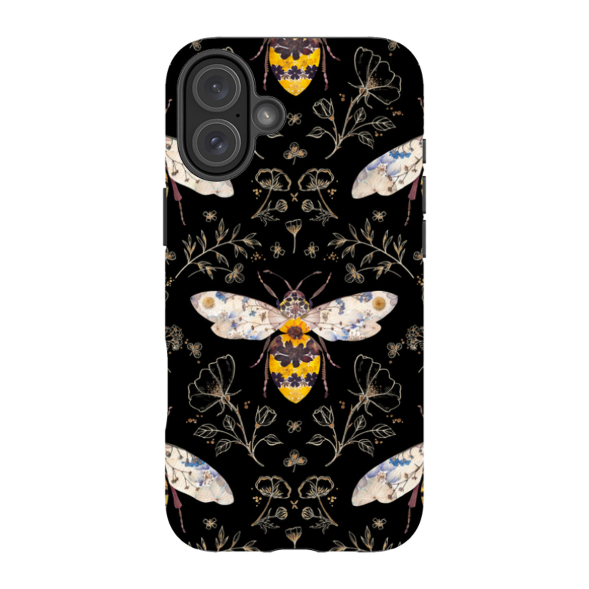 iPhone MagSafe Tough Case - Midnight Bumble Bee By Helen Ahpornsiri