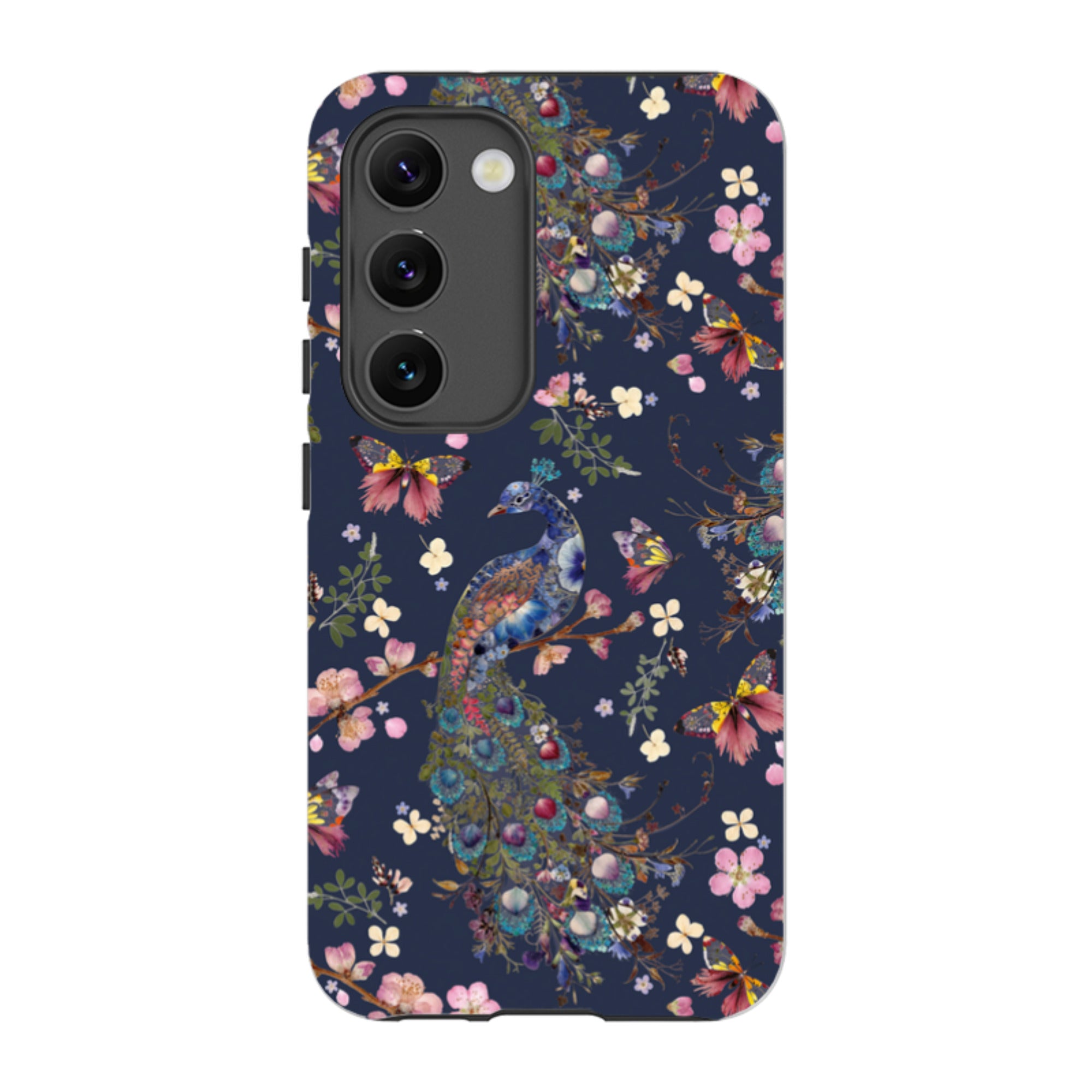 Samsung Tough Case - Peacock and Cherry Blossoms Iris By Helen Ahpornsiri