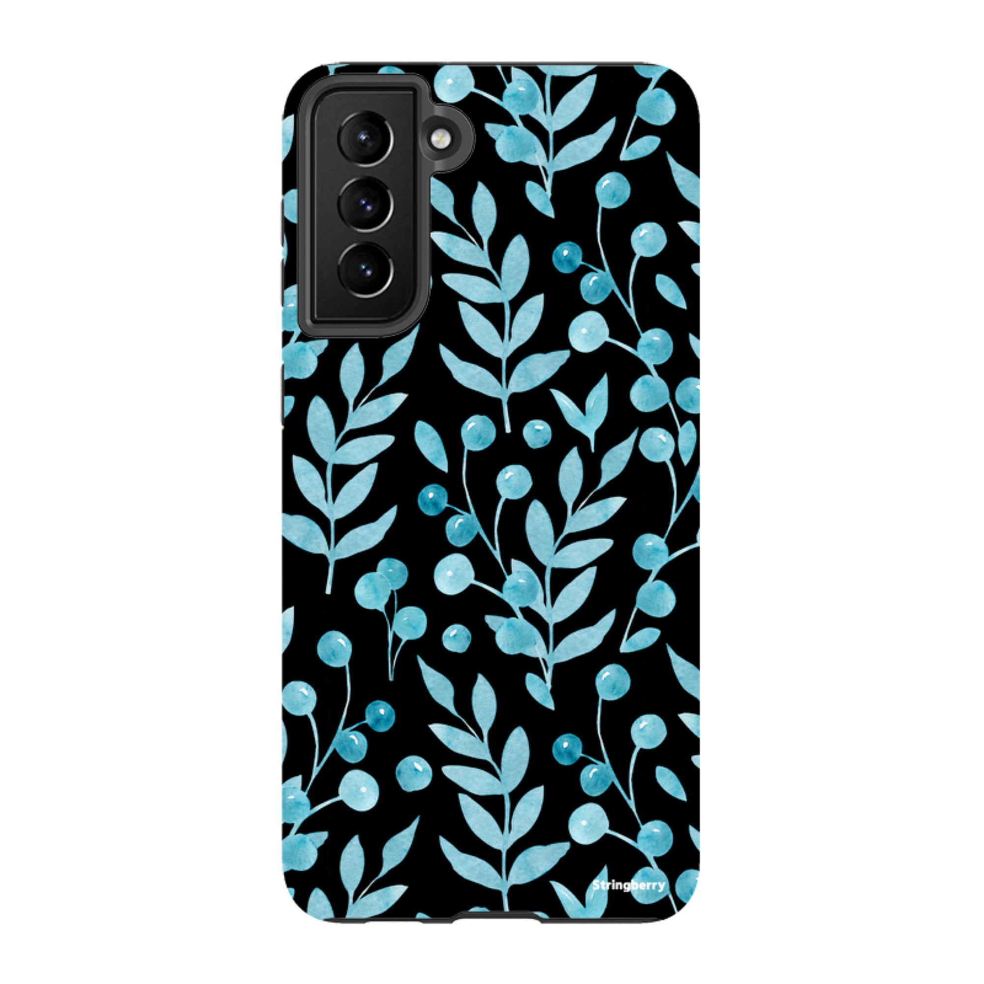 Samsung Tough Case - Blue Xmas Florals
