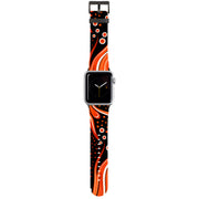 Red Wave Stars Apple Watch Strap