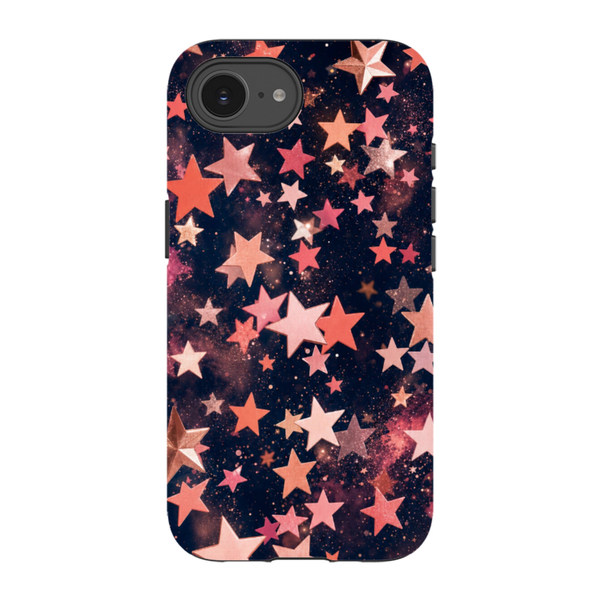 iPhone Tough Case - Rose Gold Galaxy Star