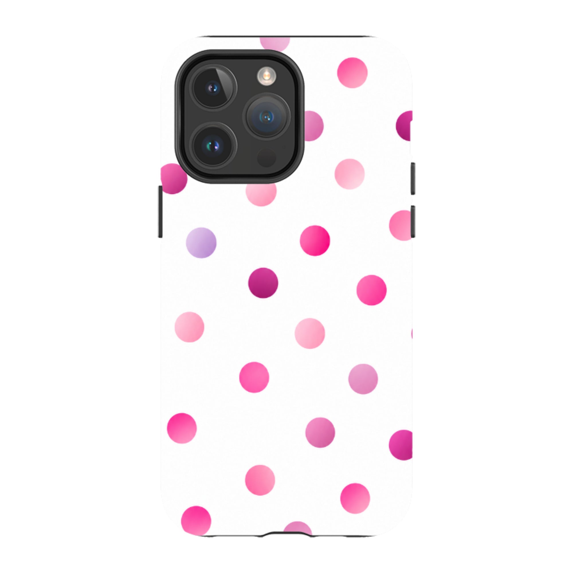 iPhone MagSafe Tough Case - Pink Polka Dot