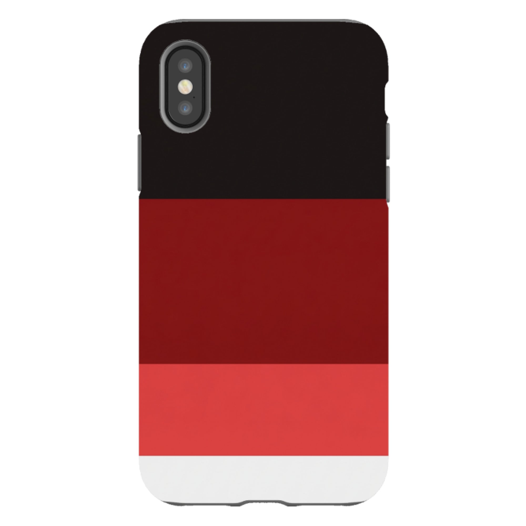 iPhone Tough Case - Crimson and Black Gradient
