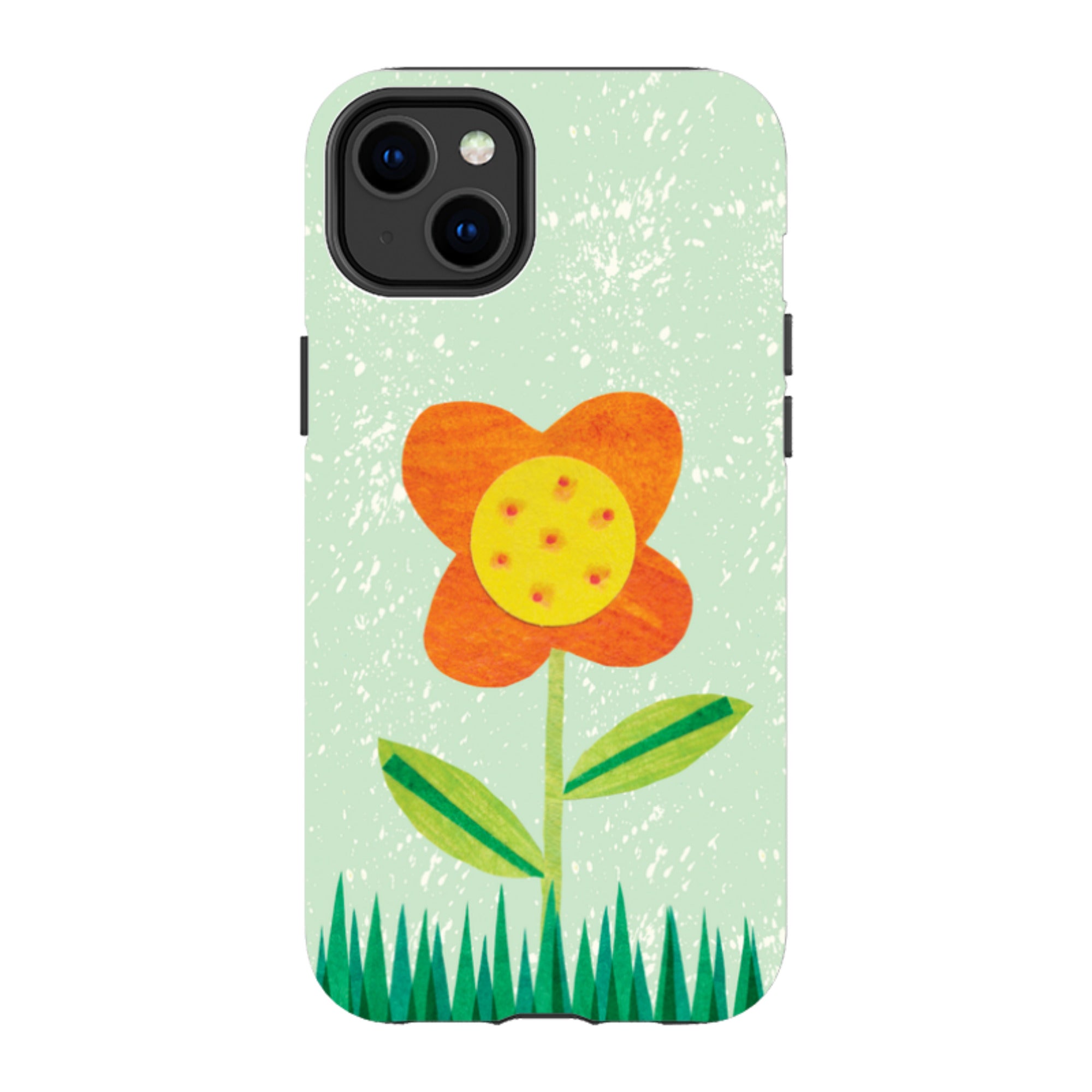 iPhone MagSafe Tough Case - Orange Flower By Tracey English