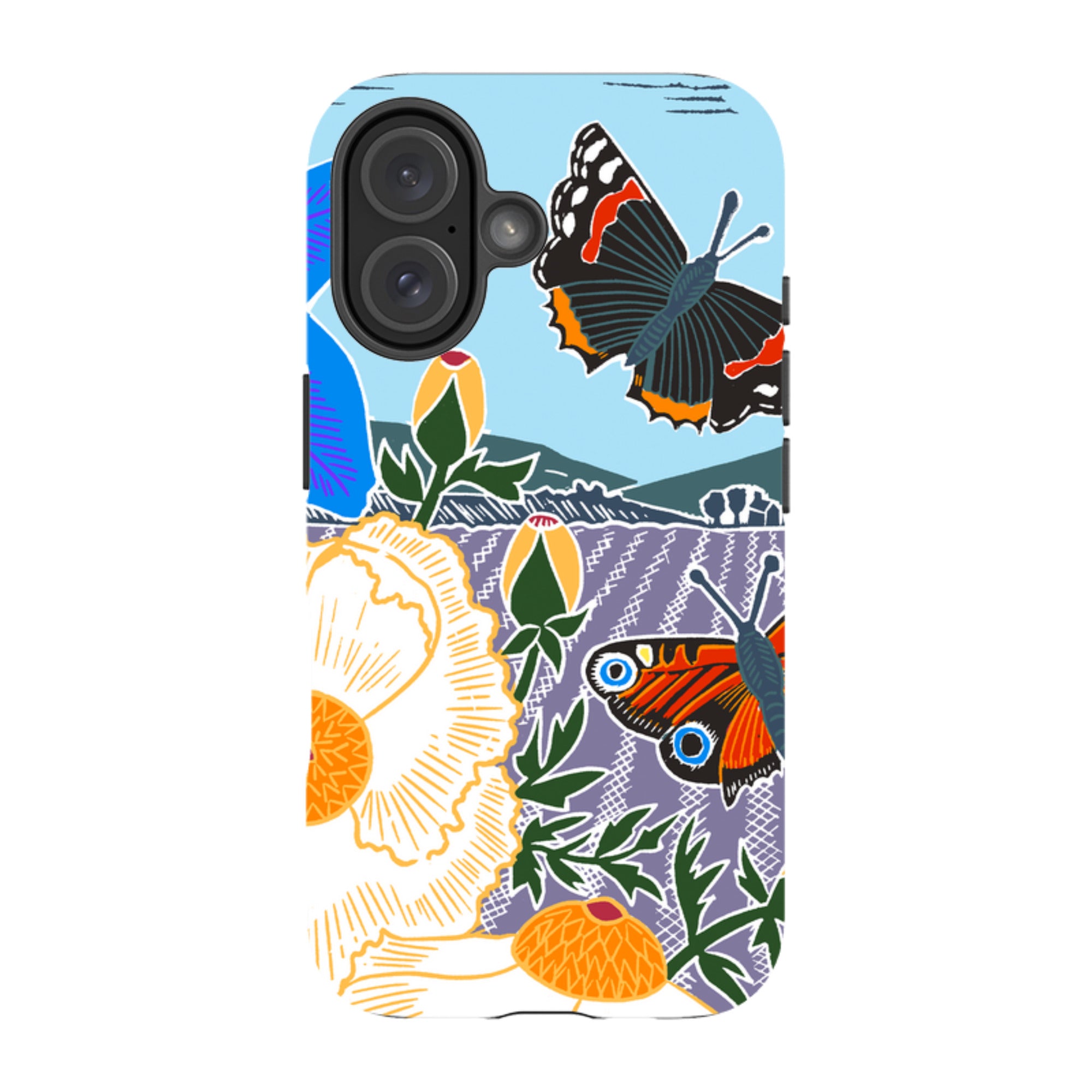 iPhone Tough Case - Bold Butterflies By Kate Heiss