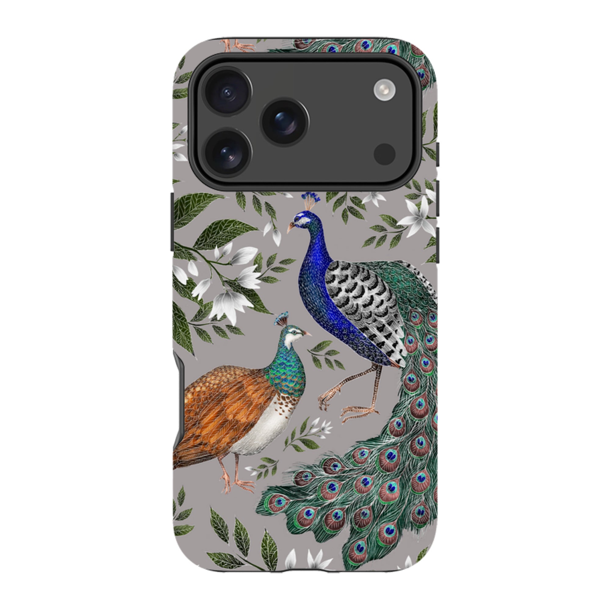 iPhone Tough Case - Peahen And Peacock By Catherine Rowe